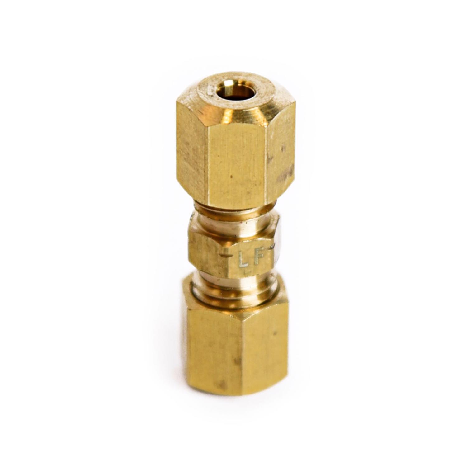 ATC 1/8 in. Compression 1/8 in. D Compression Yellow Brass Union