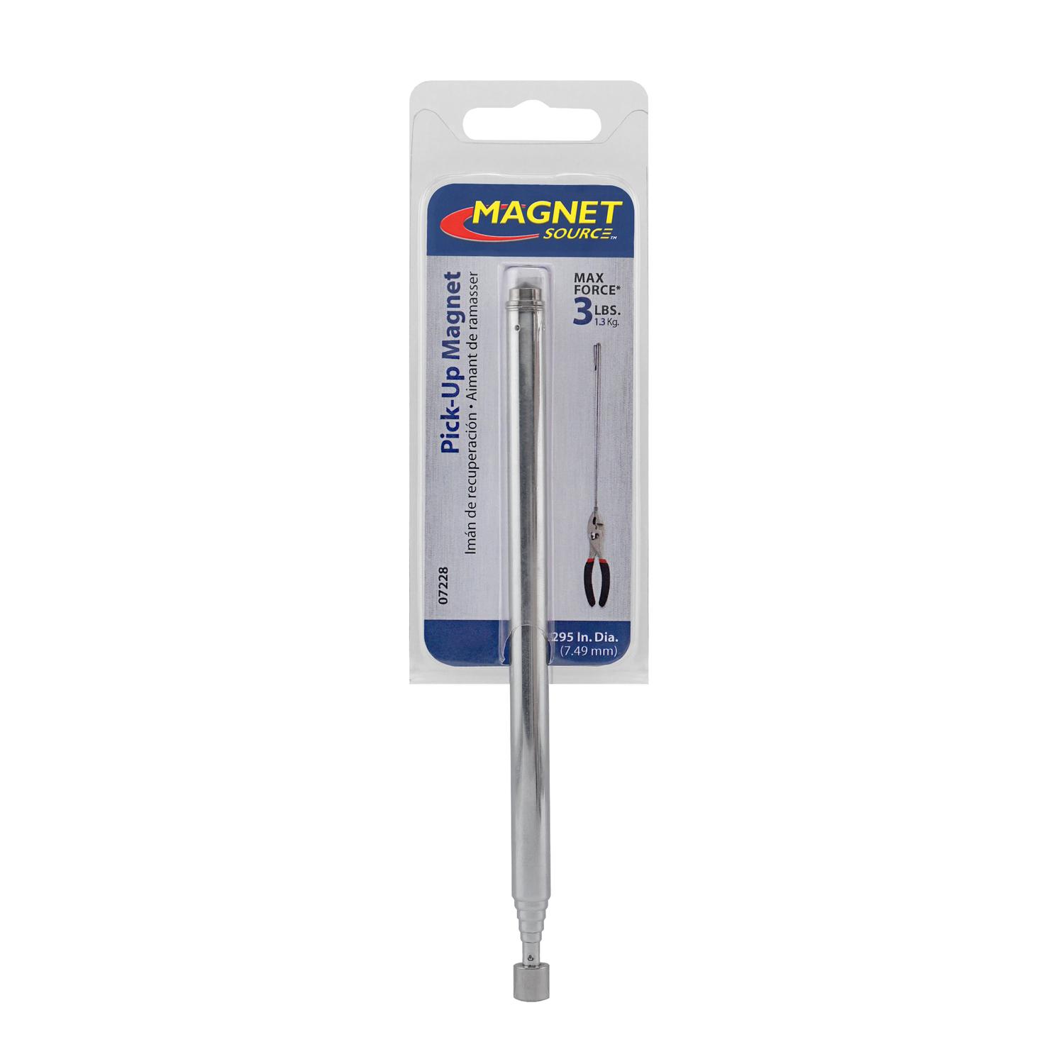 Magnet Source 25.5 in. Telescoping Magnetic Pick-Up and Pointer Tool 3 lb. pull
