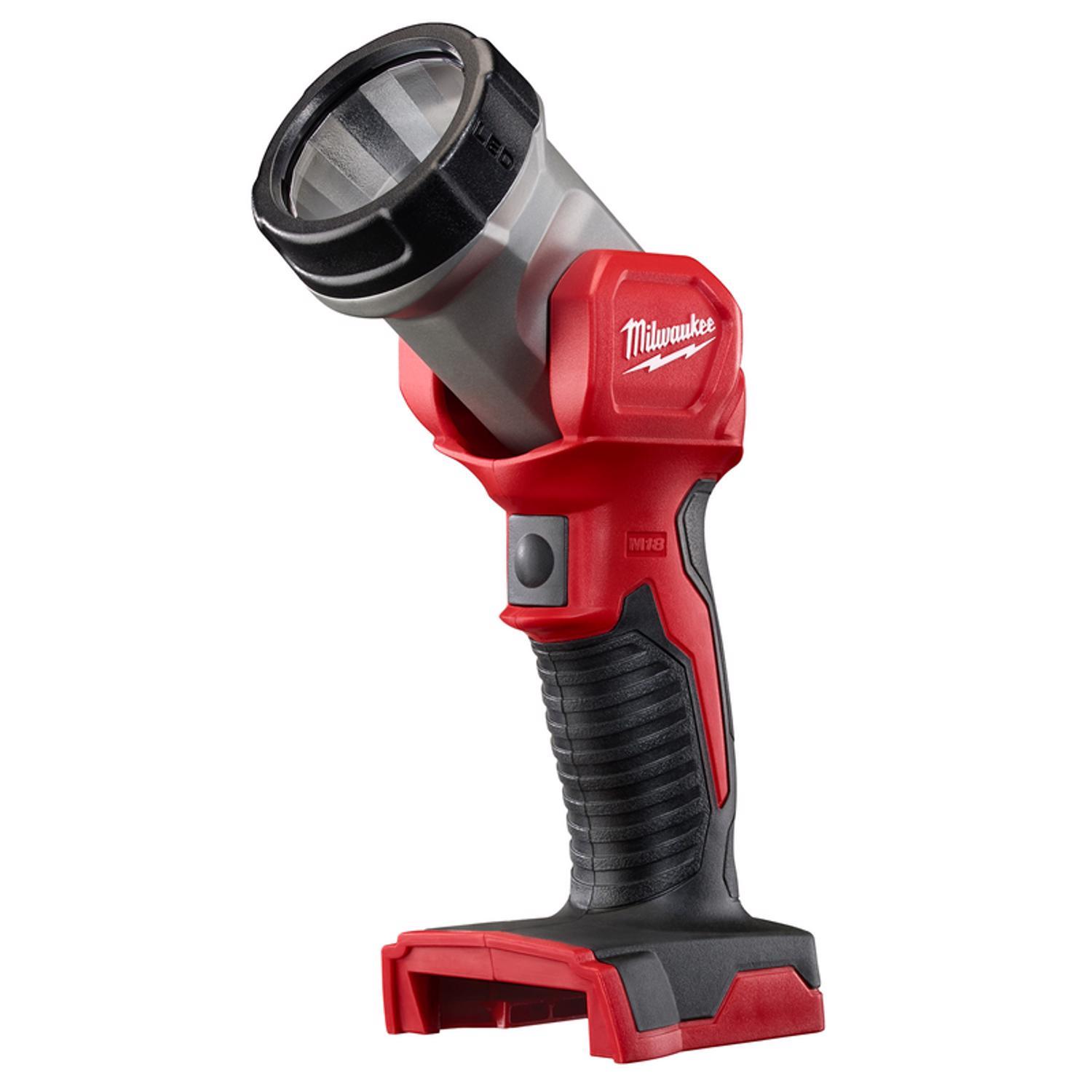 Milwaukee M18 100 lm Black/Red LED Rechargeable Work Light Flashlight