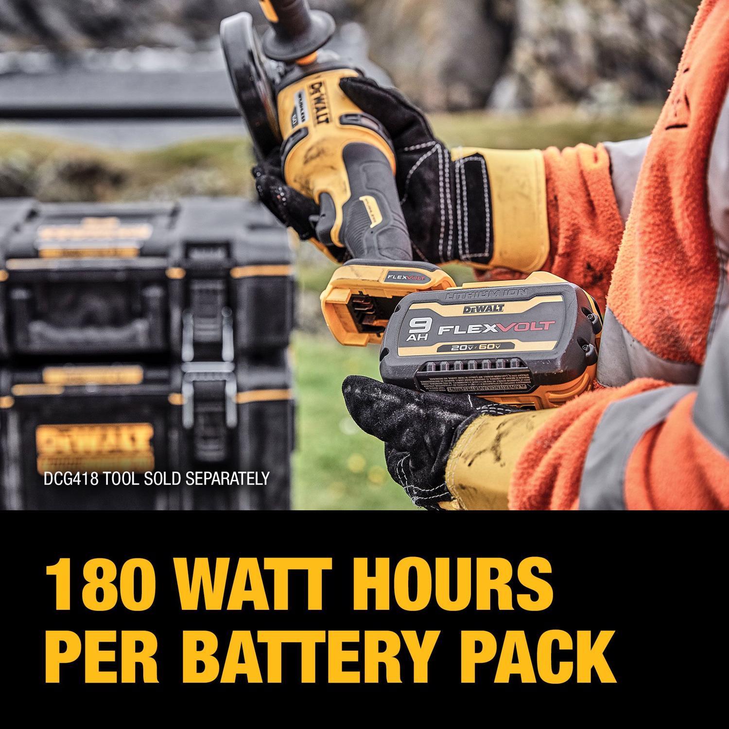 DeWalt 20V-60V MAX FLEXVOLT DCB609 9 Ah Lithium-Ion Battery 1 pc