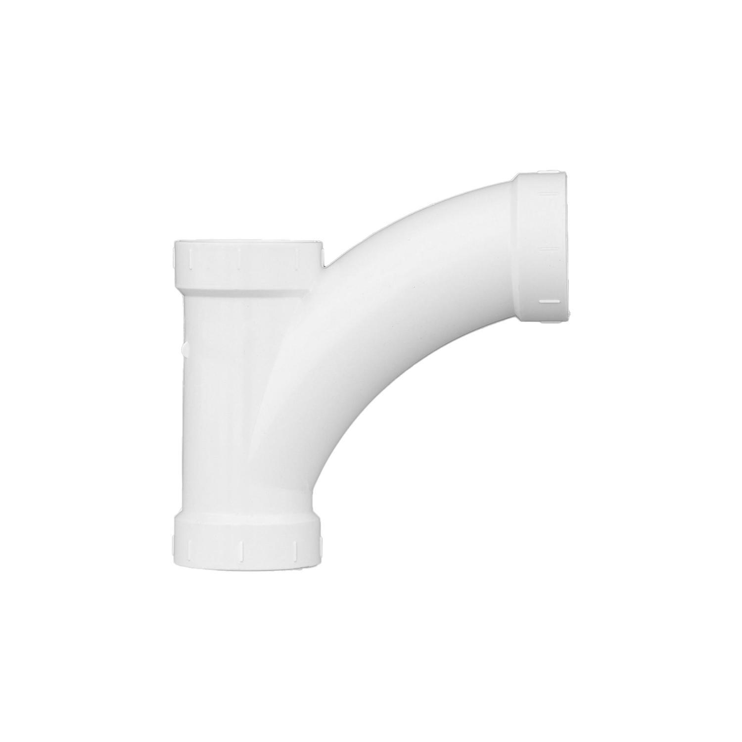 Charlotte Pipe Schedule 40 2 in. Hub X 2 in. D Hub PVC Long Turn Wye 1 pk