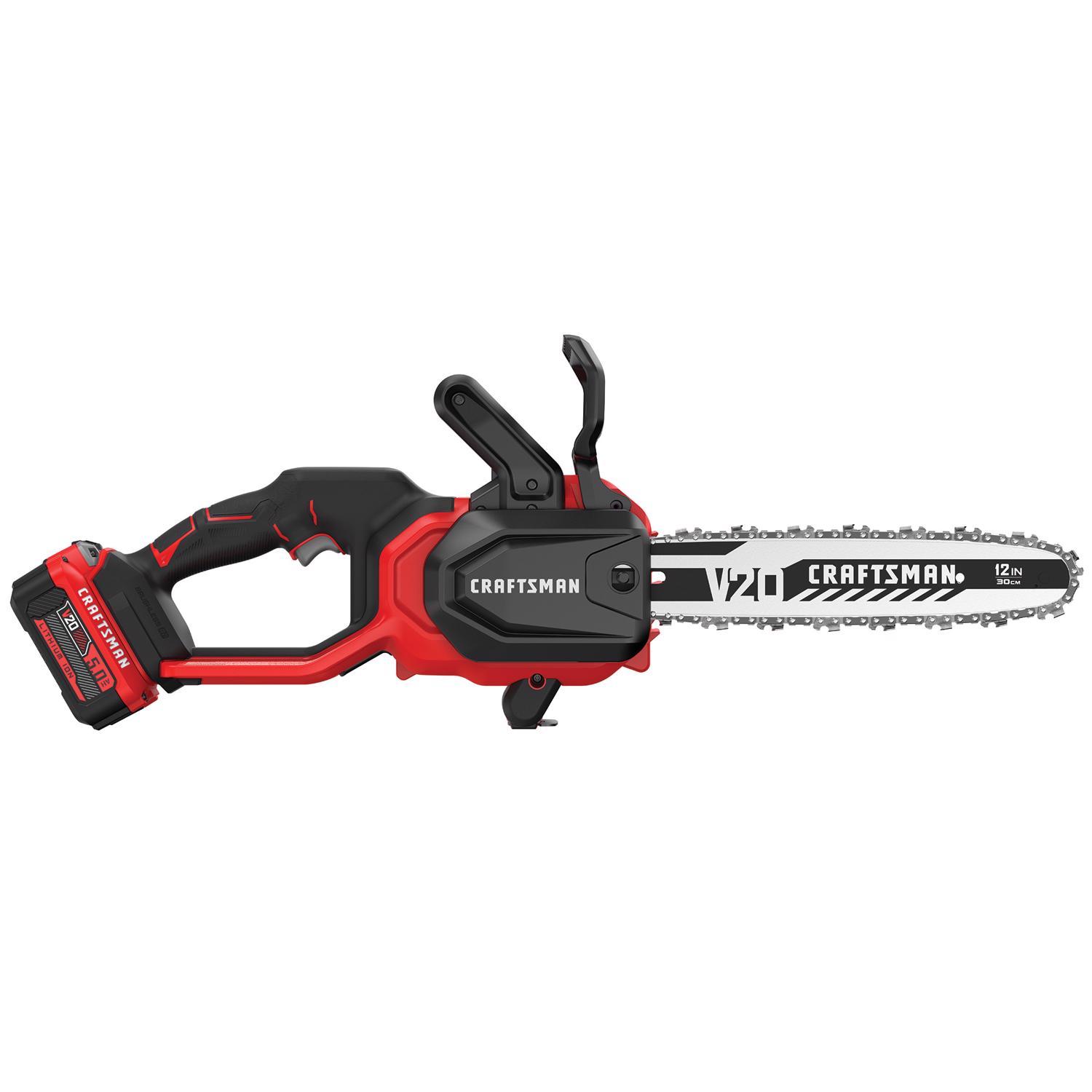 CRAFTSMAN V20 BRUSHLESS RP CMCCS630P1 12 in. 20 V Battery Chainsaw Kit (Battery & Charger)