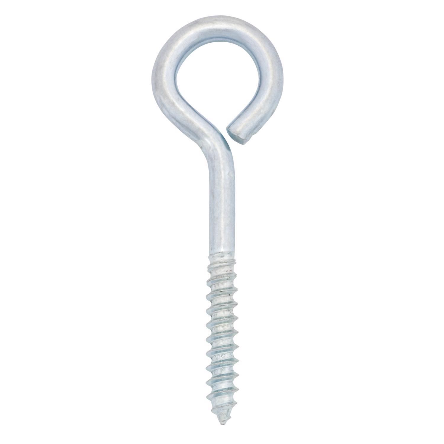 Hampton 1/4 in. X 3 in. L Zinc-Plated Steel Lag Thread Eyebolt
