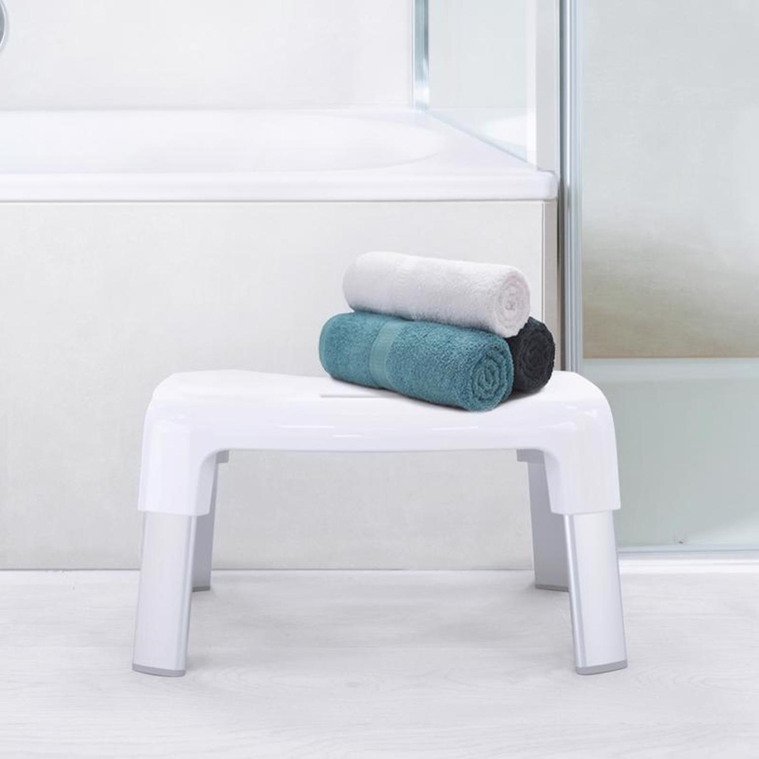 Better Living White Plastic Toilet Stool