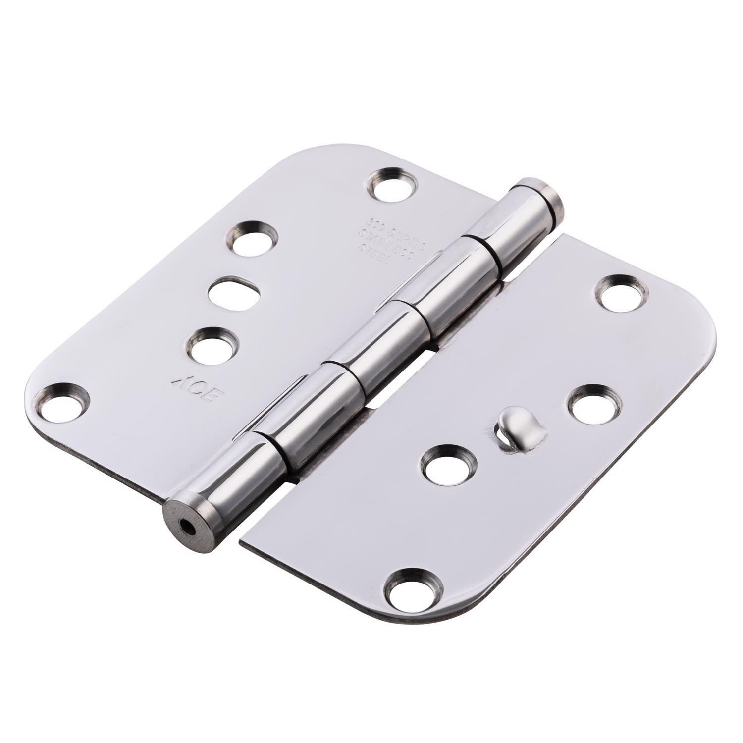 Ace 4 in. L Stainless Steel Residential Door Hinge 1 pk