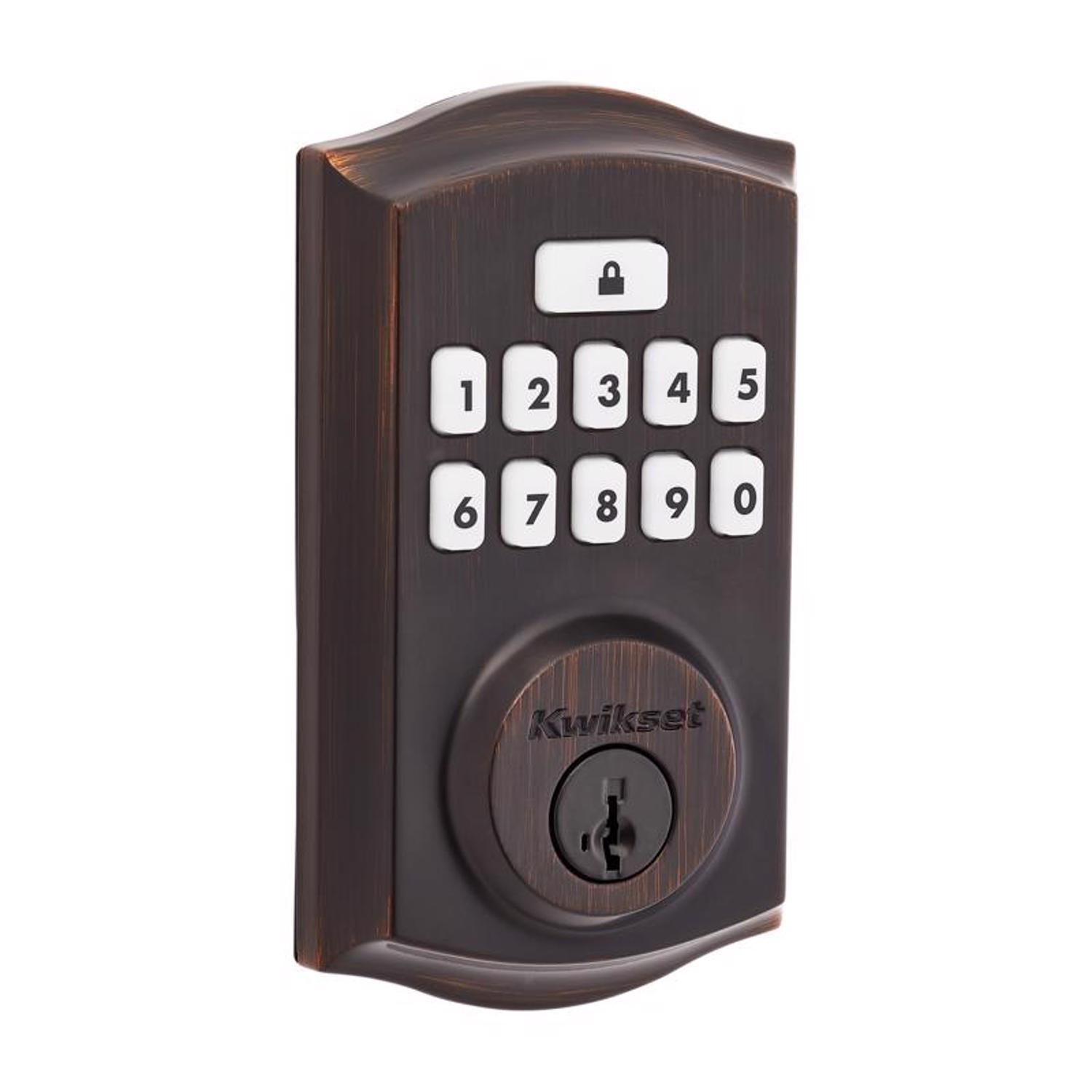 Kwikset SmartCode Venetian Bronze Metal Electronic Touchpad Entry Deadbolt