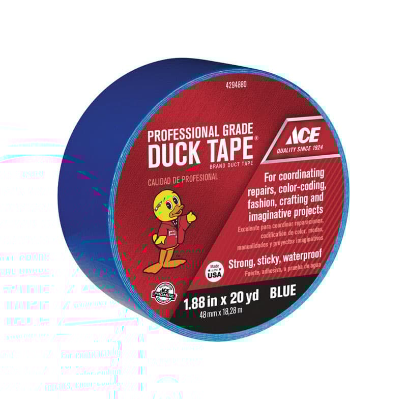 Ace 1.88 in. W X 20 yd L Blue Solid Duct Tape