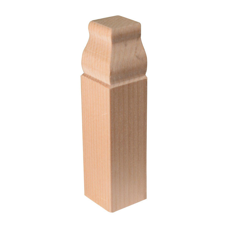 Alexandria Moulding Baseboard Trim Block Pine 4-1/2in. H x 1-1/8in. W x 1in. D