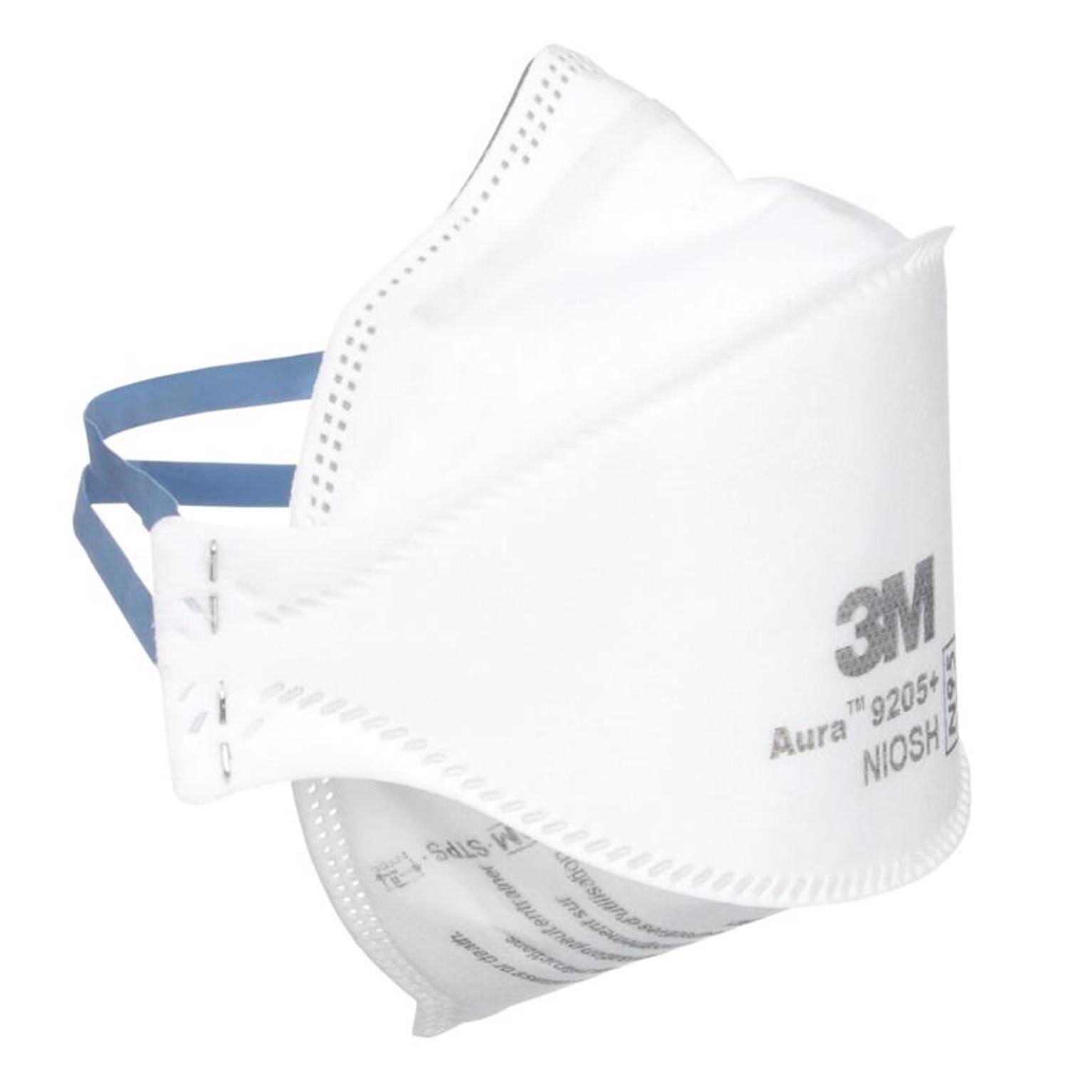 3M N95 Respirator Flat Fold White 3 pk