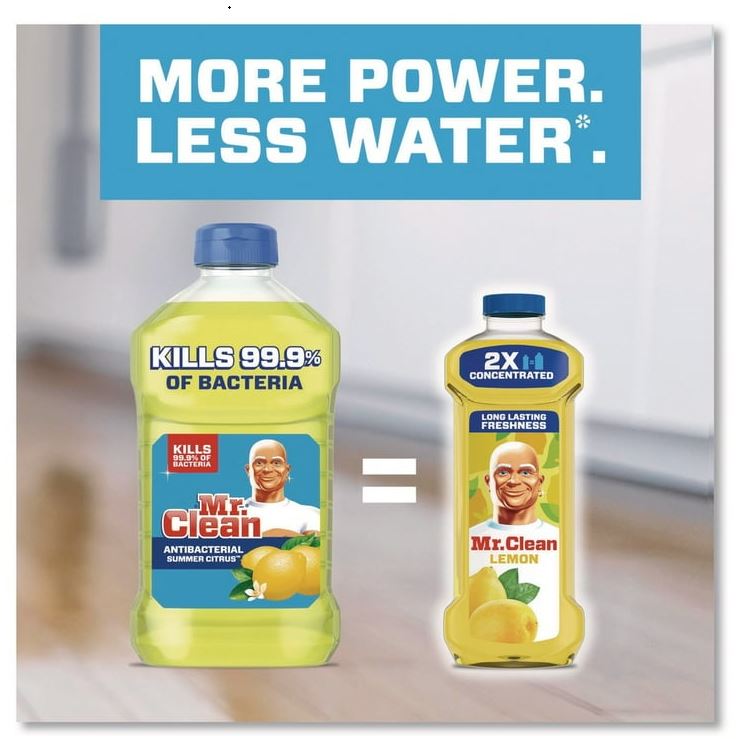 Mr. Clean 23 oz. Multi-Surface Antibacterial Cleaner - Lemon Scent (6/Carton)
