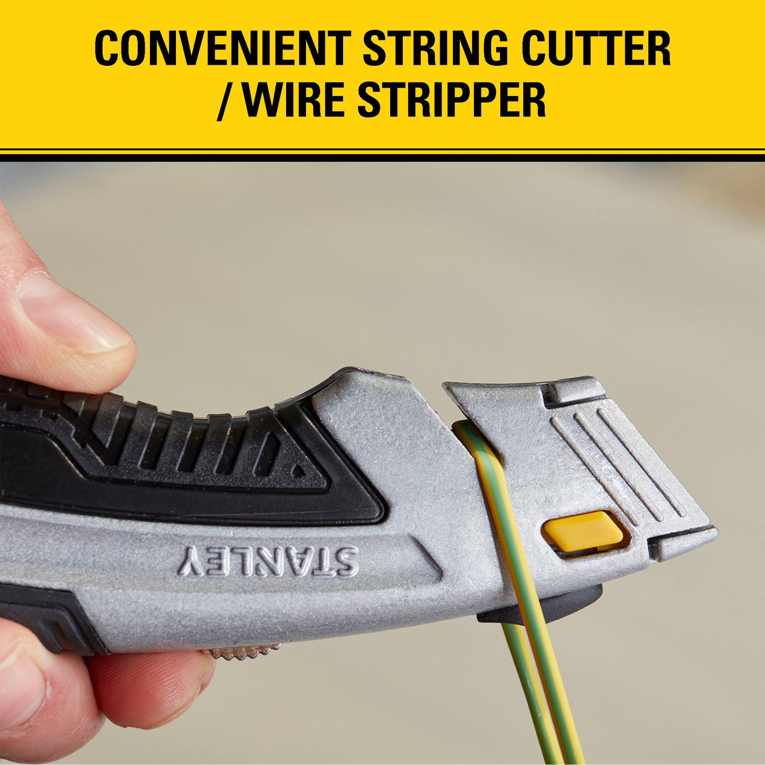 Stanley InstantChange 6-5/8 in. Retractable Utility Knife Black/Gray 1 pk