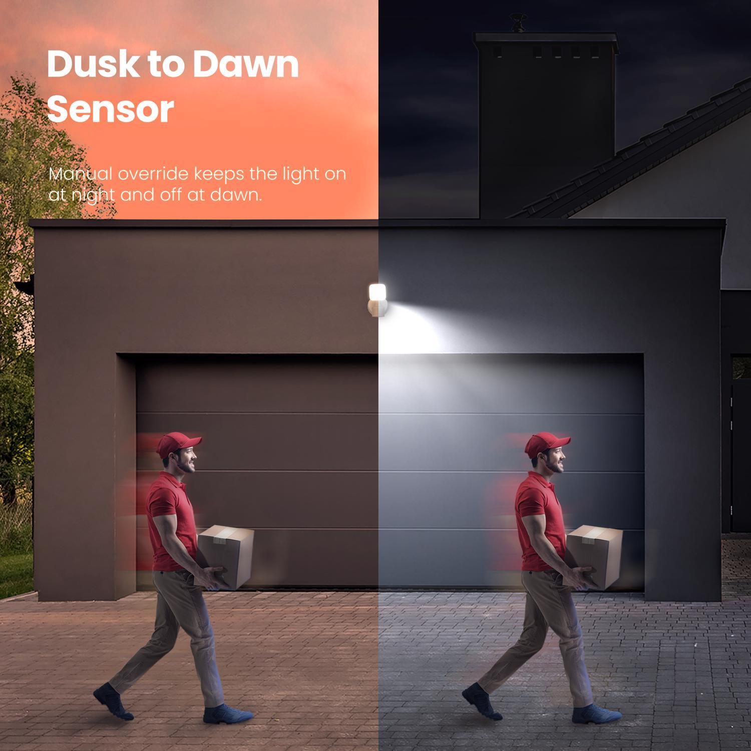 Feit LED Motion-Sensing Solar Powered LED White Security Floodlight