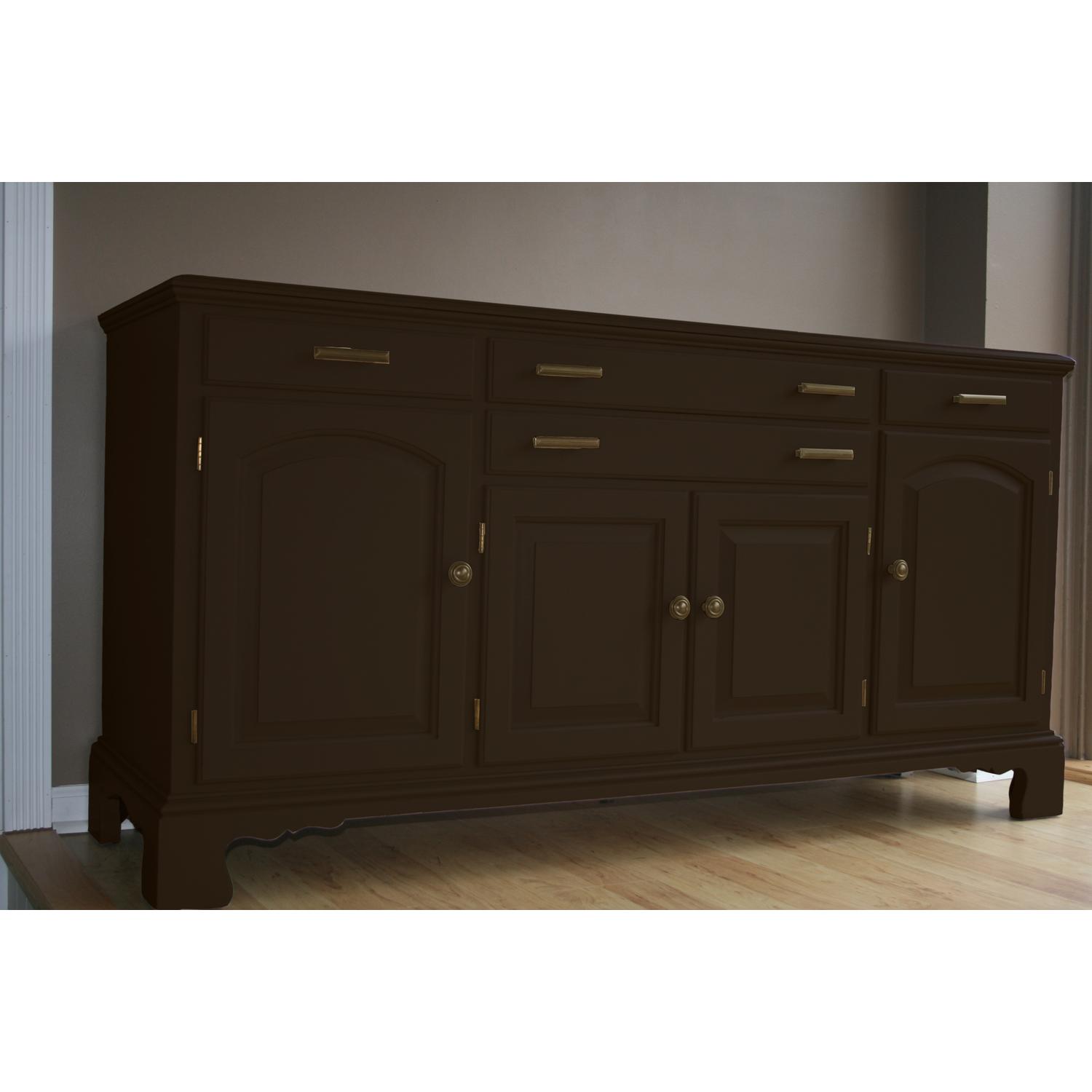 Beyond Paint Matte Mocha Water-Based Paint Exterior and Interior 1 qt