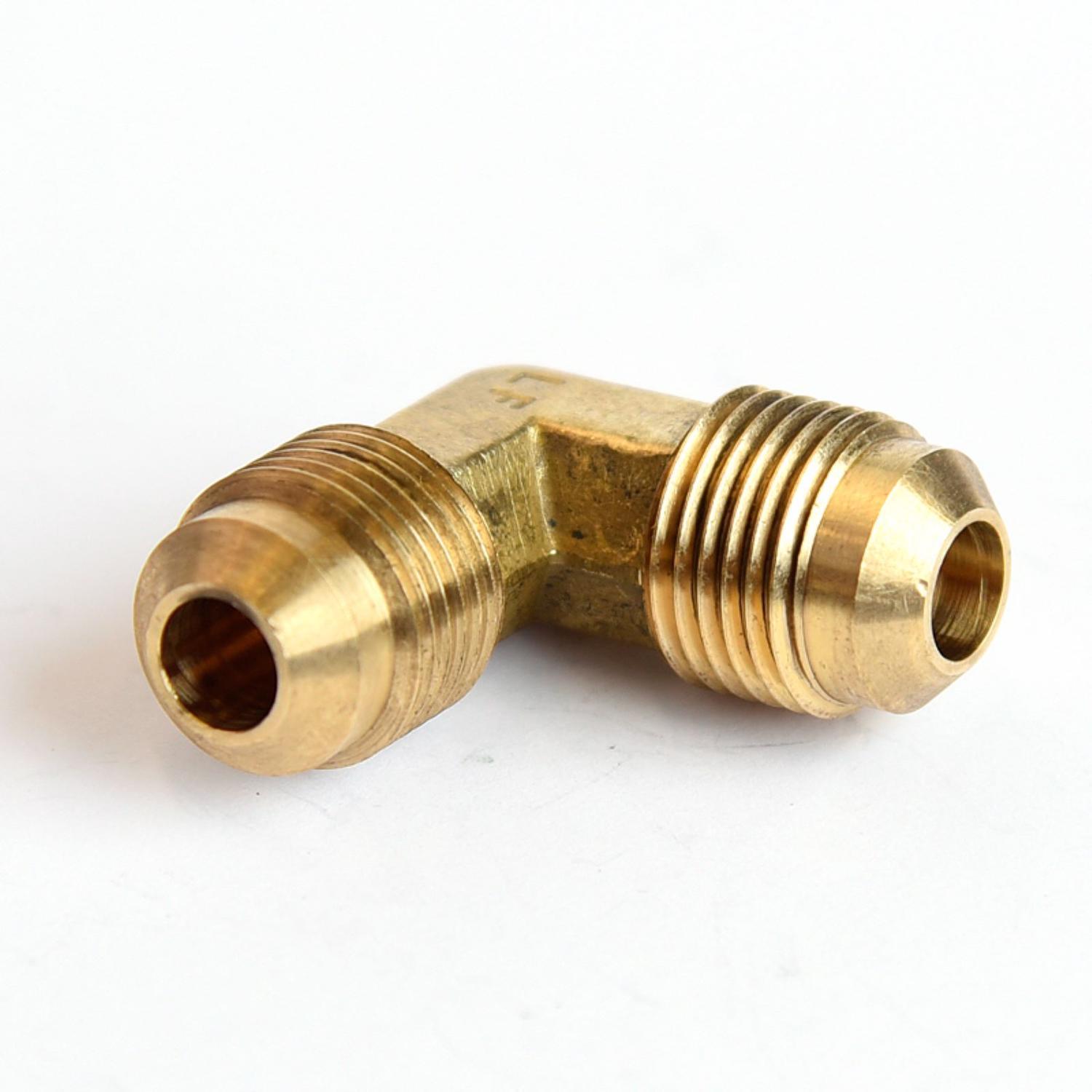 ATC 3/8 in. Flare 3/8 in. D Flare Brass 90 Degree Elbow