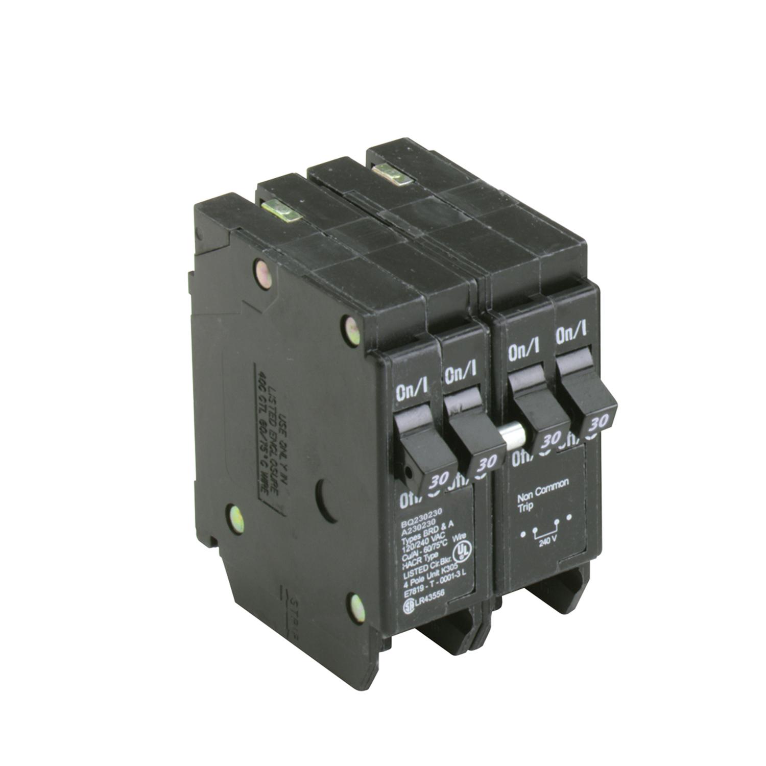 Eaton 30/30 amps Plug In 4-Pole Circuit Breaker