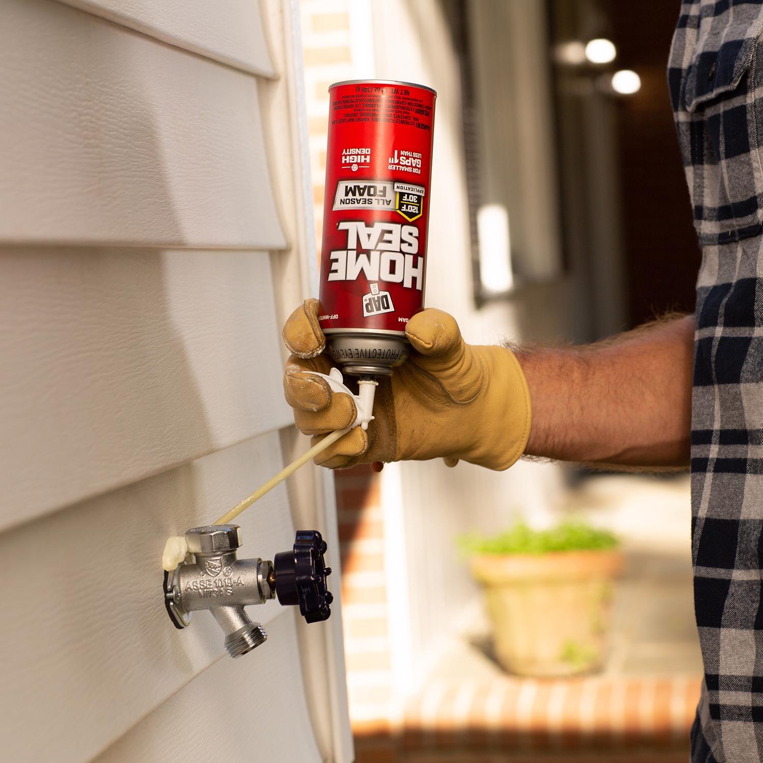 Touch 'n Foam Home Sealant Cream Polyurethane Foam Expanding Sealant 12 oz