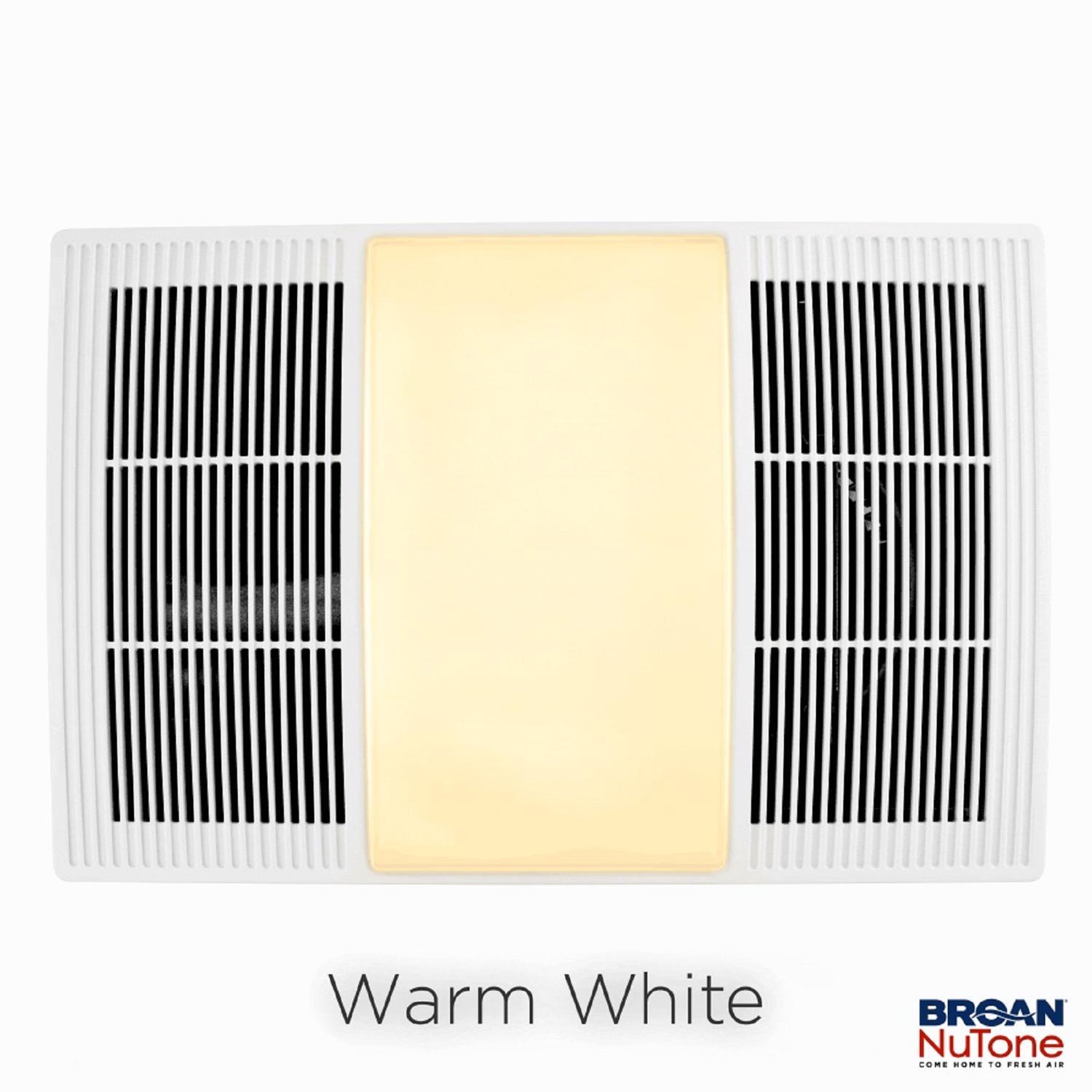 BroanNuTone 80 CFM 1.5 Sones Bathroom Exhaust Fan with Heater and