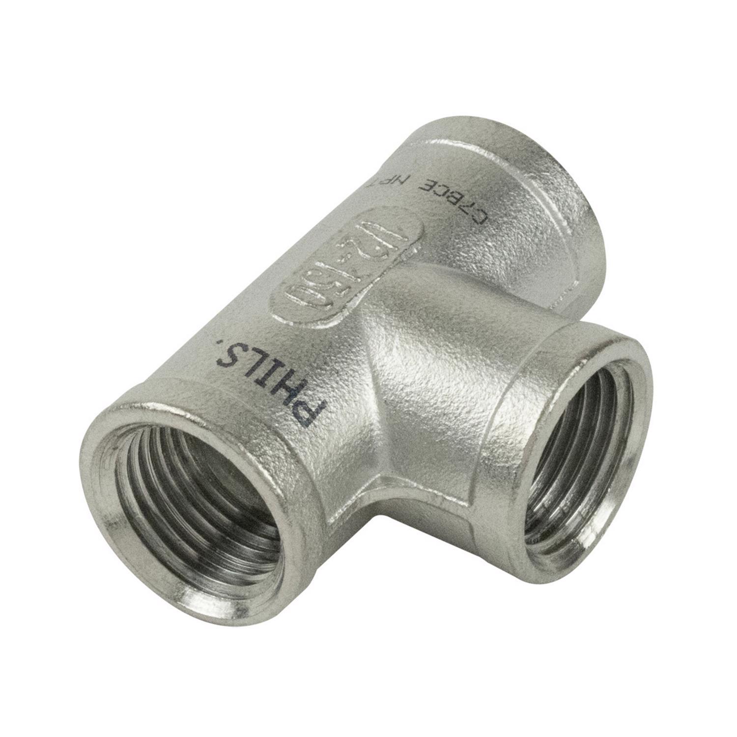 B&K Proline 3/4 in. FIP X 3/4 in. D FIP 3/4 in. D FIP Stainless Steel 4 in. L Tee
