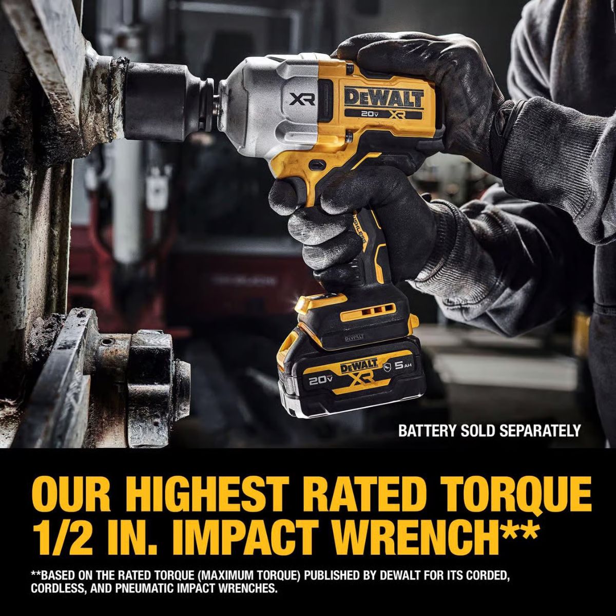 DeWalt 20V MAX XR 1/2 in. Cordless Brushless High Torque Impact Wrench