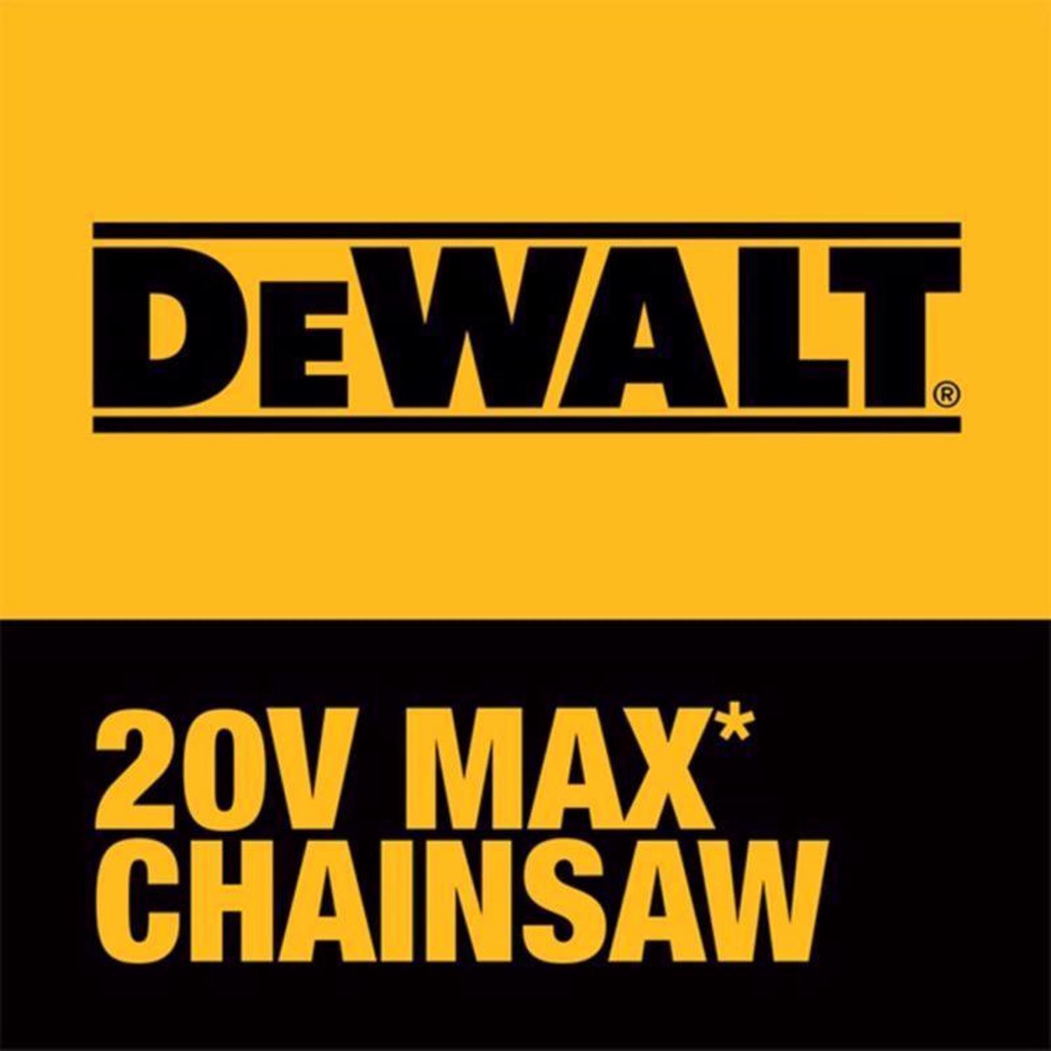 DeWalt 20V MAX* DCCS621P1 12 in. 20 V Battery Chainsaw Kit (Battery & Charger)