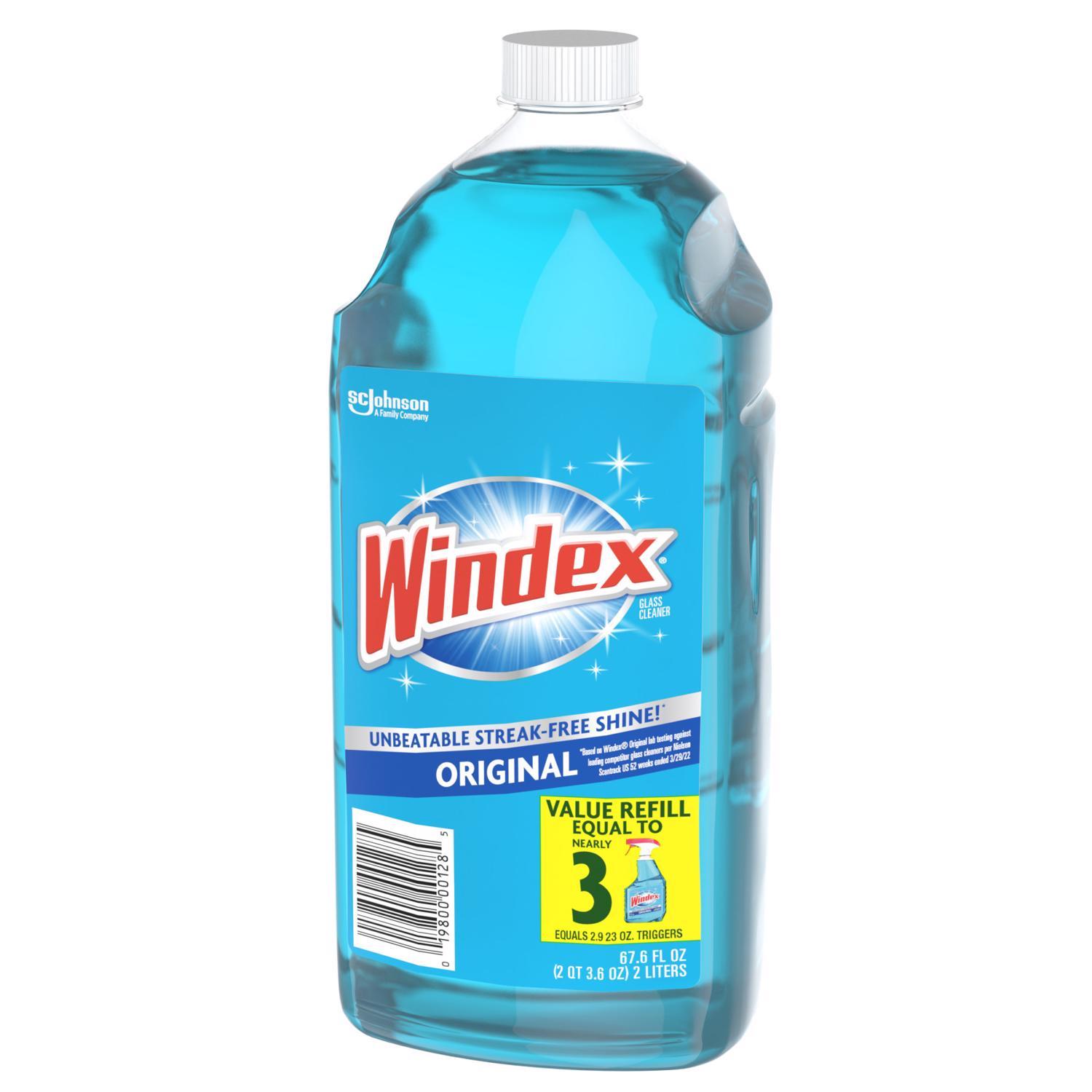 Windex Original No Scent Glass Cleaner Refill 67.6 oz Liquid