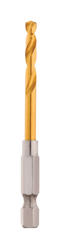 Milwaukee Shockwave 11/64 in. X 2.91 in. L Titanium Red Helix Drill Bit 1 pc
