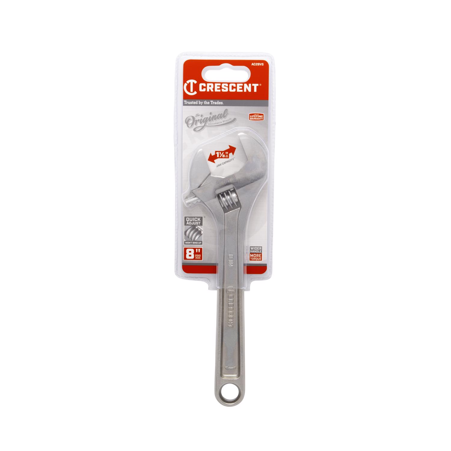 Crescent Metric and SAE Adjustable Wrench 8 in. L 1 pc