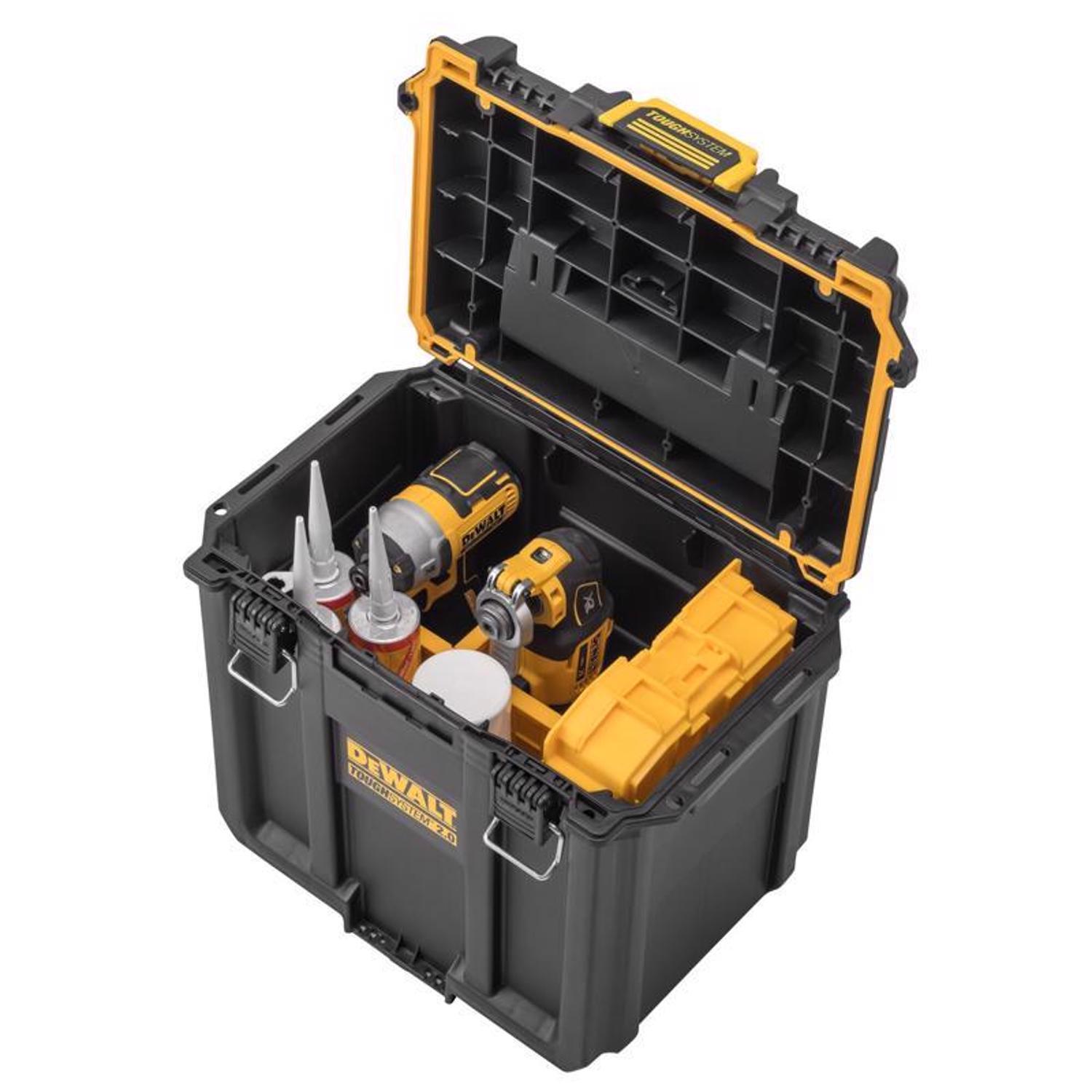 DeWalt ToughSystem 2.0 15.3 in. Deep Half Tool Box Black/Yellow