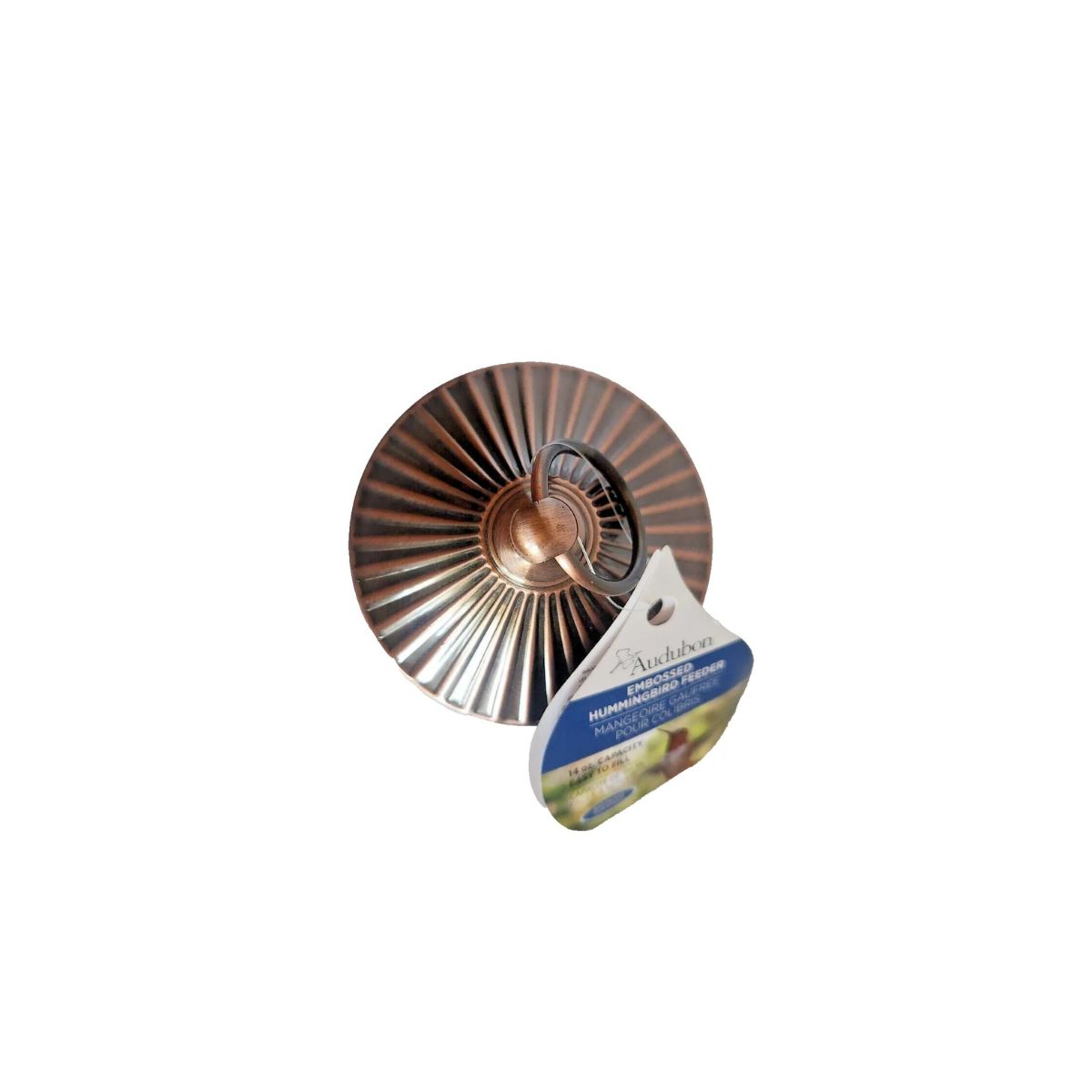 Audubon Bird Feeder Hummingbird Embossed Glass 14-oz.