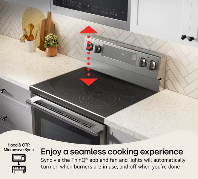 LG 6.3 cu. ft. Smart Wi-Fi Enabled ProBake Convection Electric Range with Air Fry & EasyClean