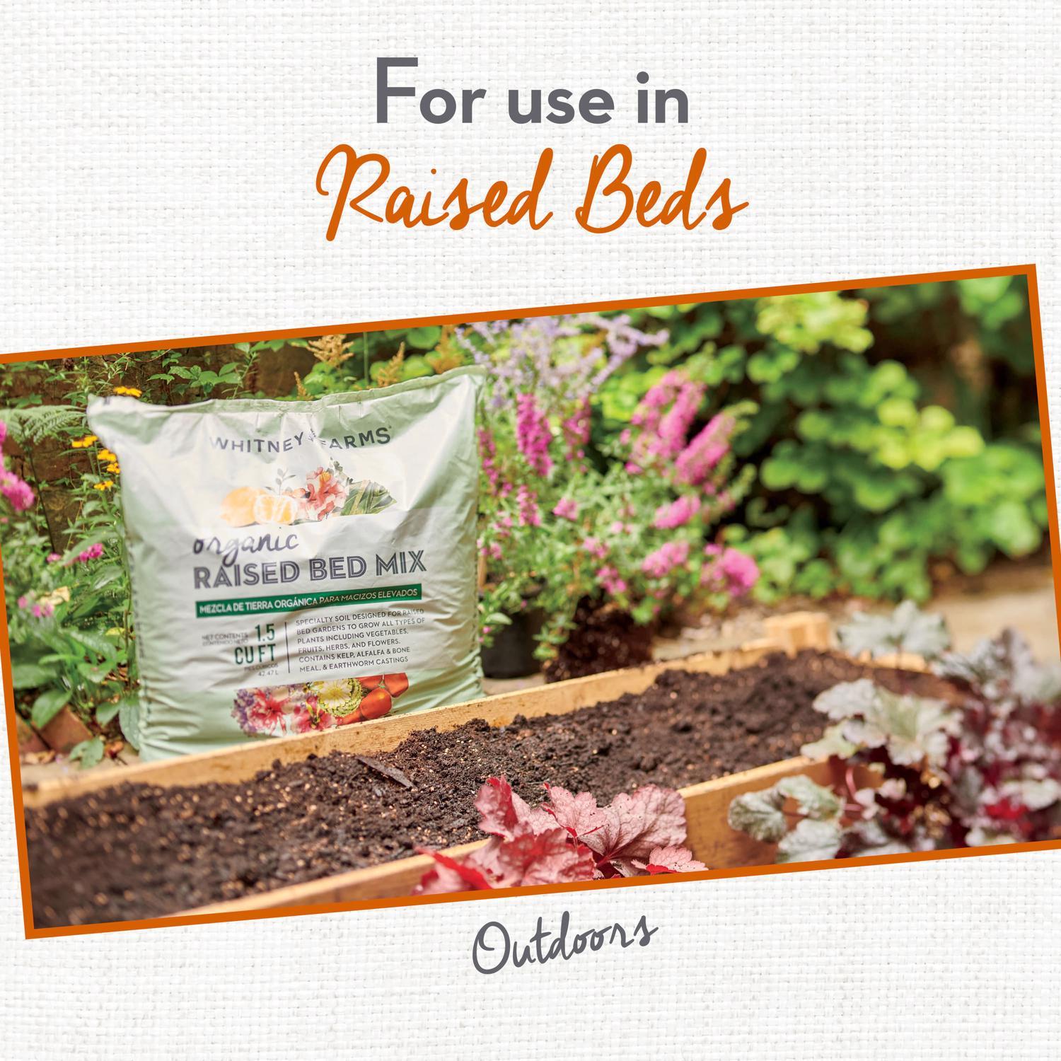 Whitney Farms Organic Fruit and Vegetable Raised Bed Mix 1.5 cu ft