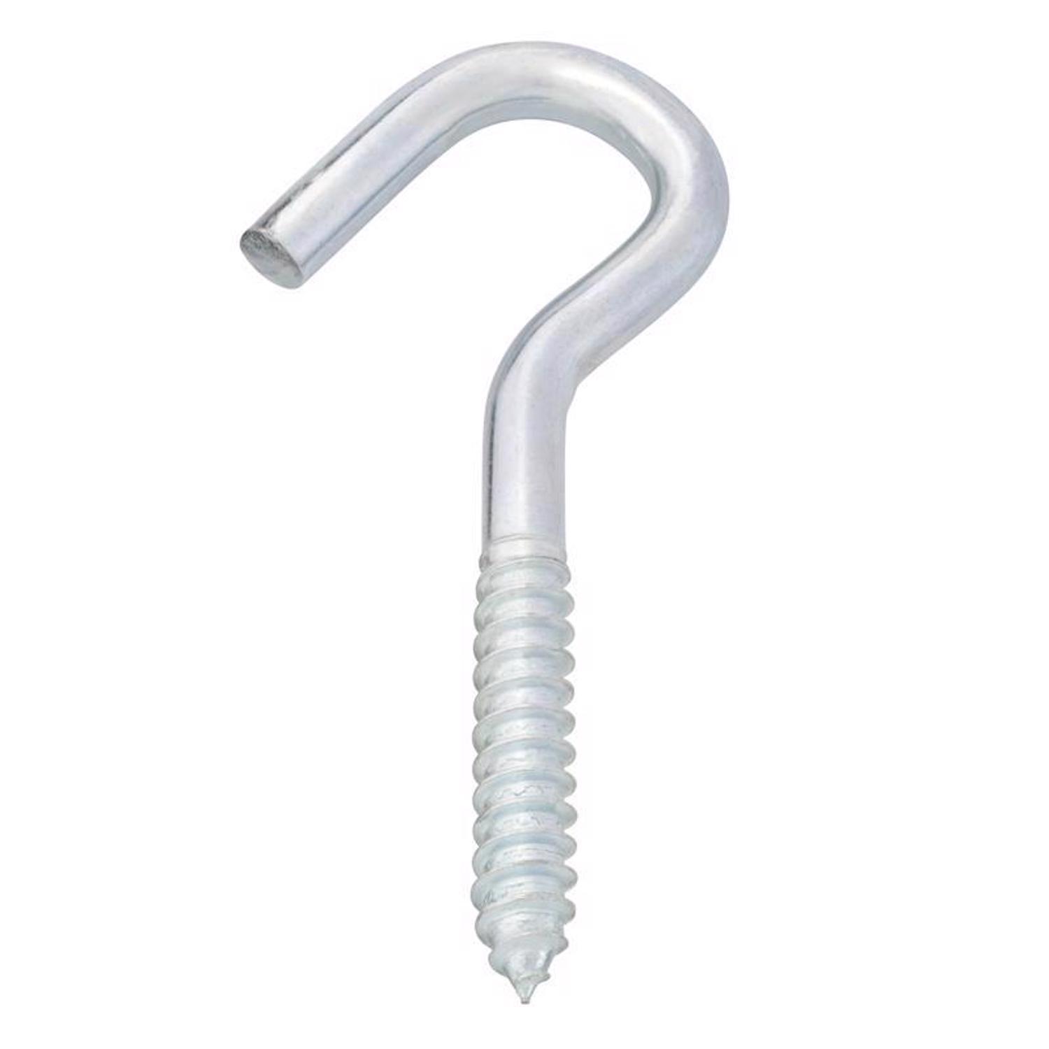 Hampton Small Zinc-Plated Silver Steel 4.8125 in. L Clothesline Hook 300 lb 1 pk