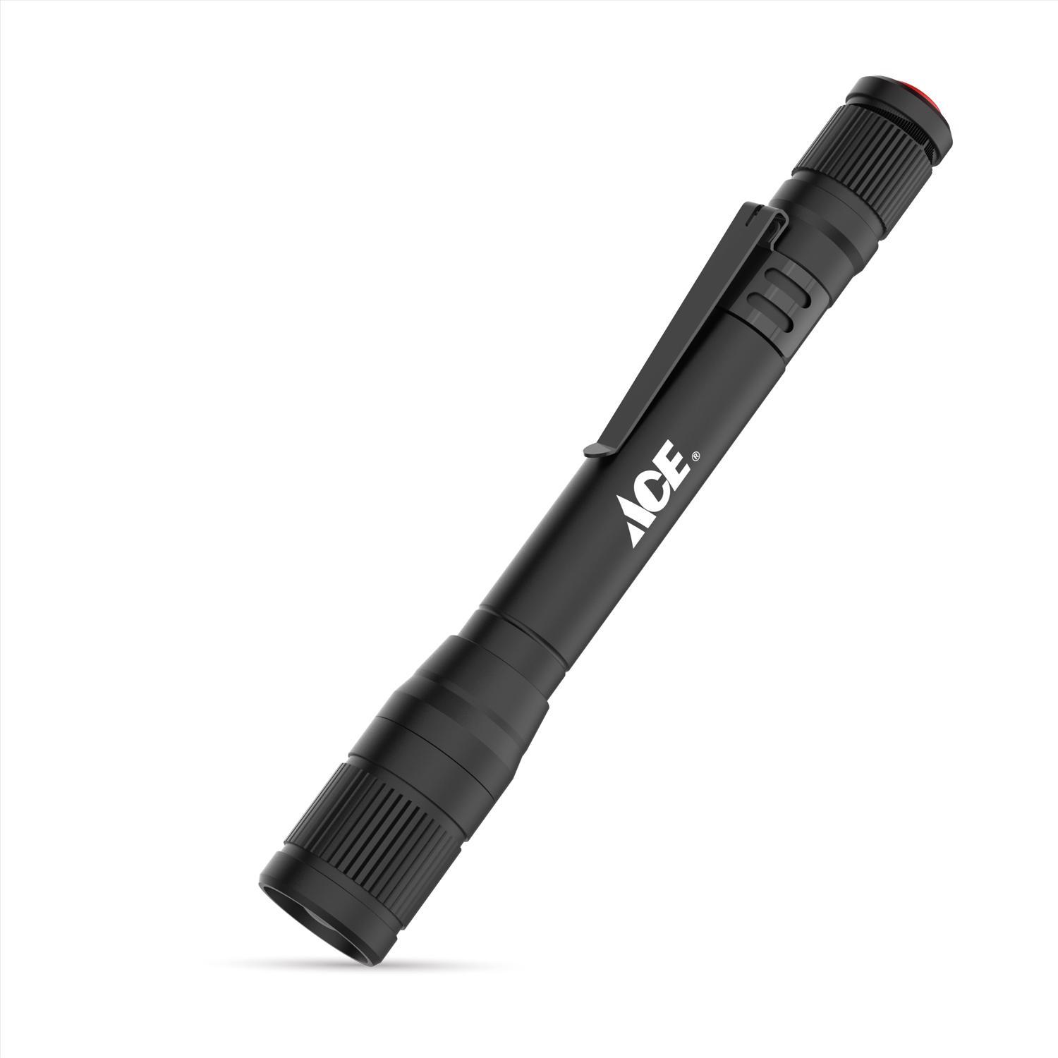 Ace 160 lm Black LED Pen Light AAA Battery