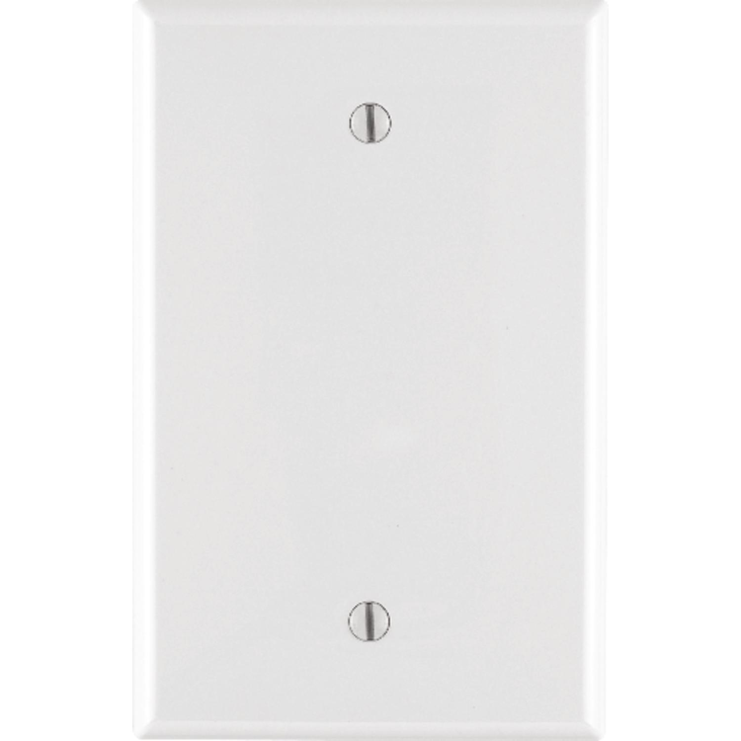 Leviton White 1 gang Nylon Blank Wall Plate 1 pk
