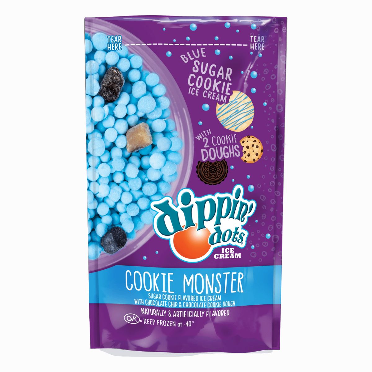 Ice Cream Dippin' Dots Cookie Monster 2.54 oz.
