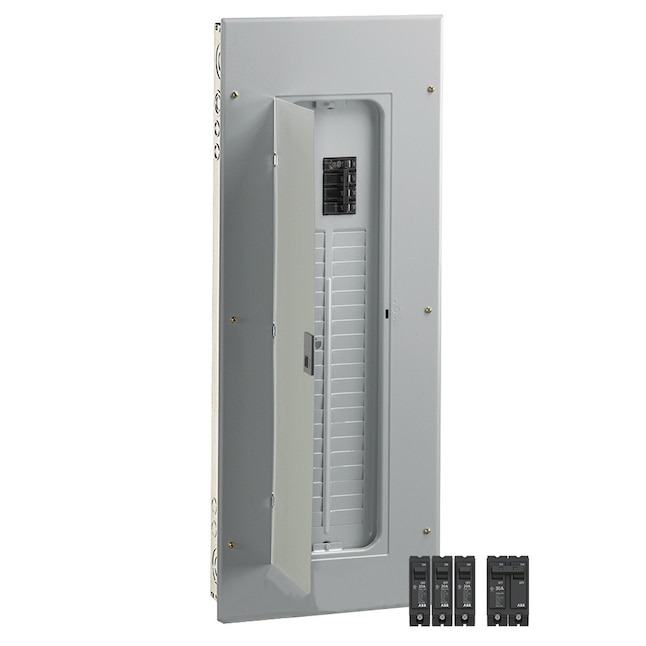 ABB ReliaHome P-Series 200 -Amp 40 -Spaces 80 -Circuit Indoor Main Breaker Plug-On Neutral Load Center (Value Pack)