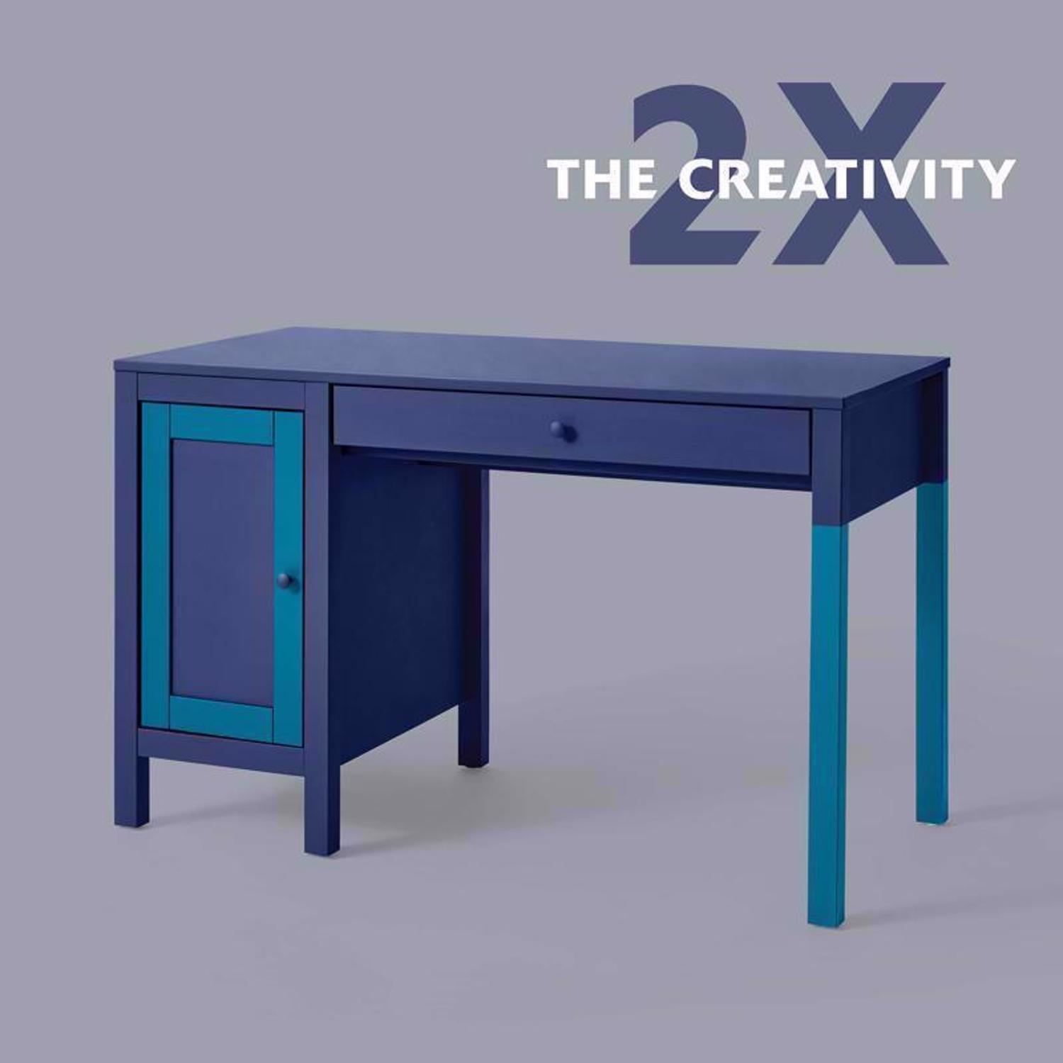 Rust-Oleum Painter's Touch 2X Ultra Cover Satin Midnight Blue Paint+Primer Spray Paint 12 oz