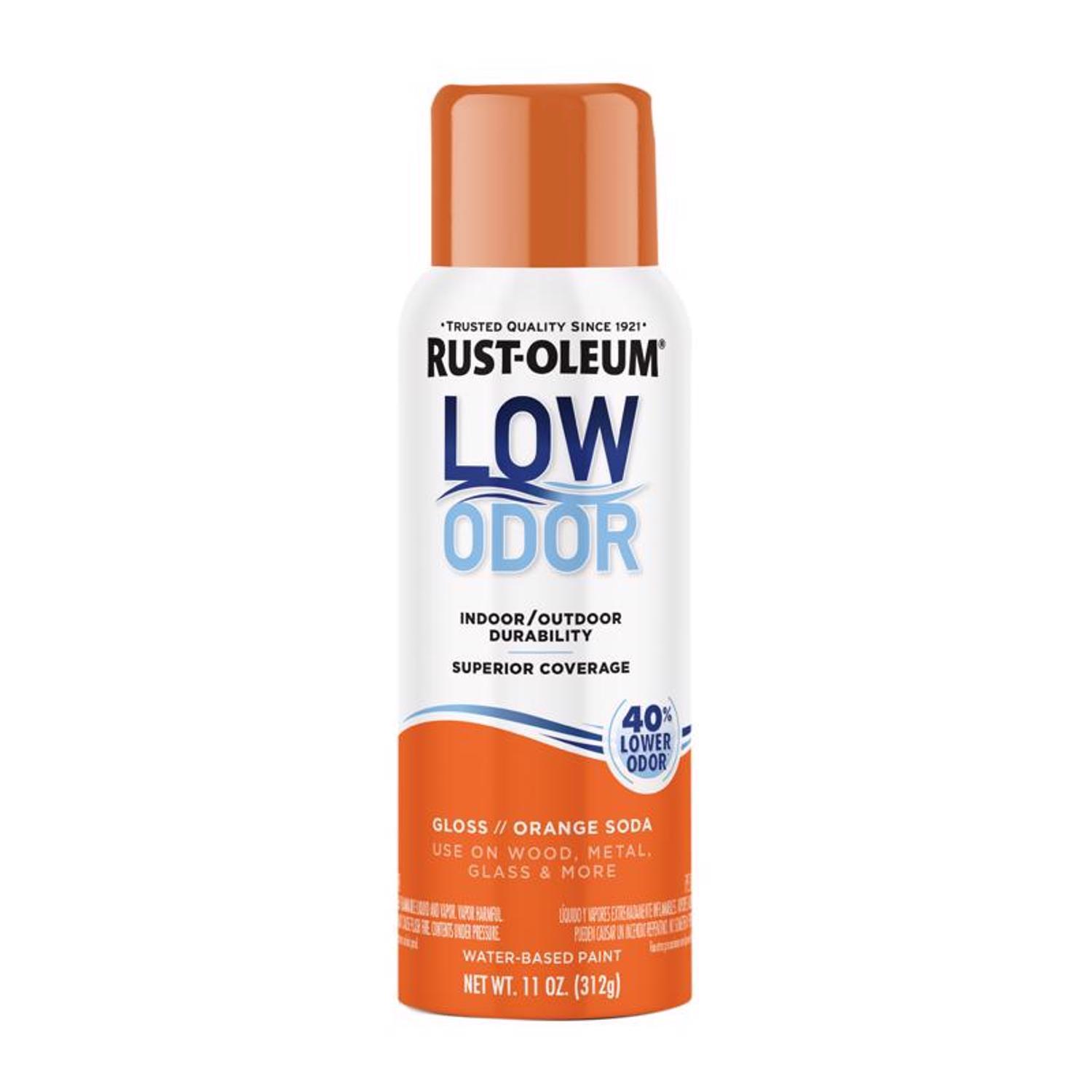 Rust-Oleum Low Odor Gloss Orange Soda Spray Paint 11 oz.