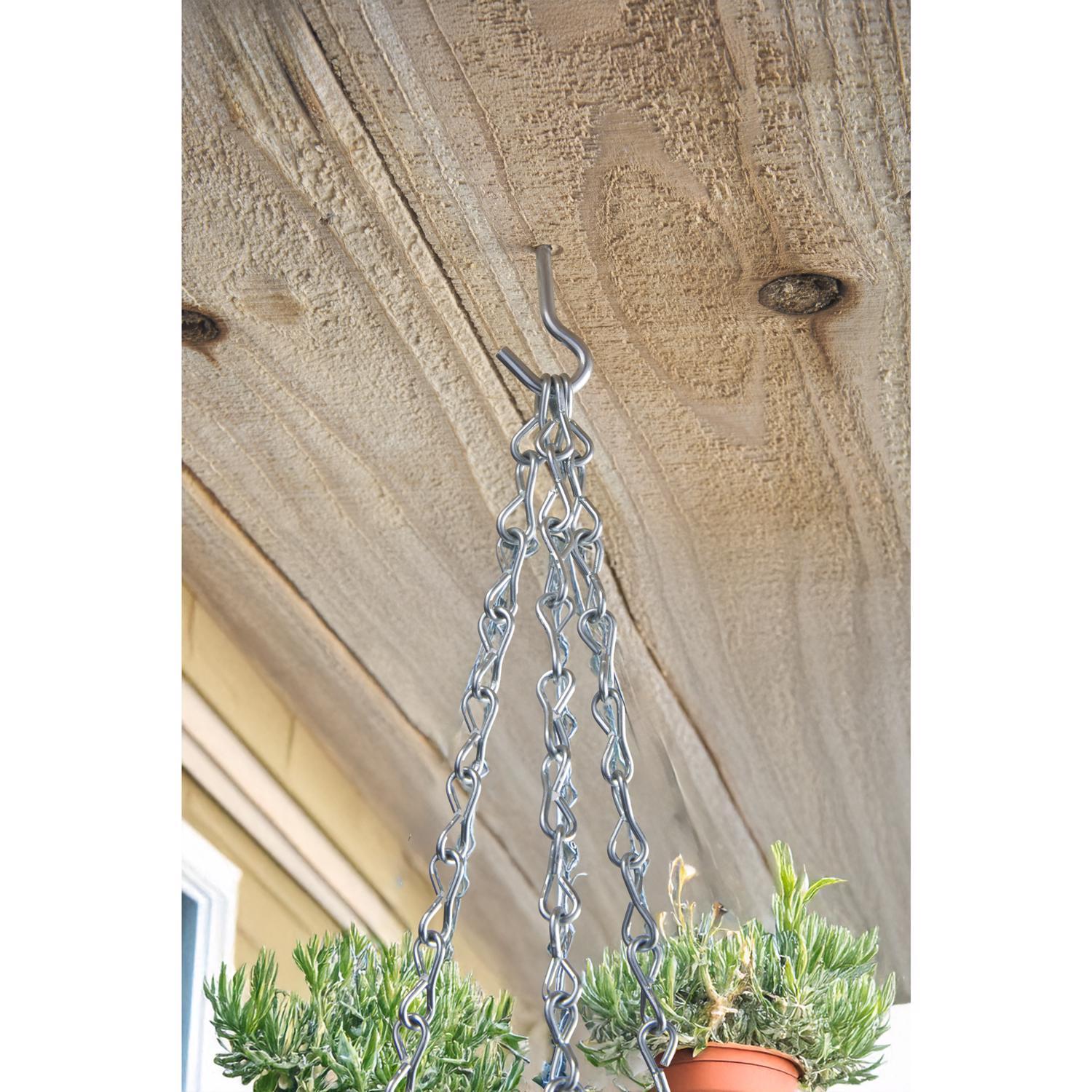 Ace Small Zinc-Plated Silver Steel 1-11/16 in. L Ceiling Hook 25 lb 50 pk