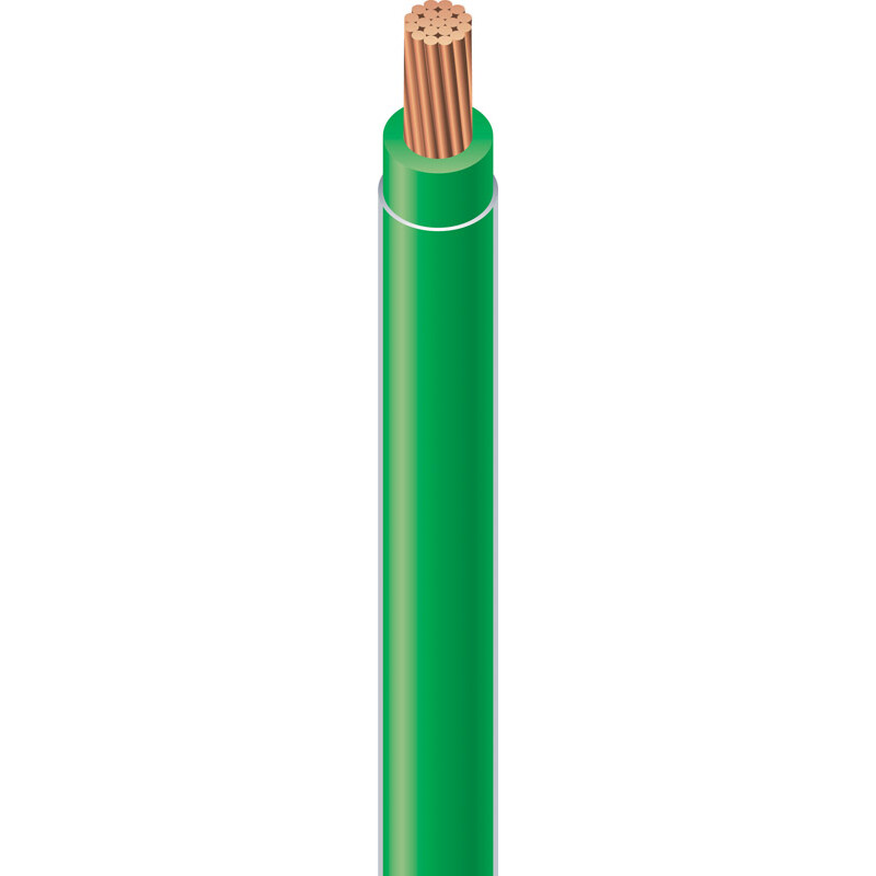 Southwire 500 ft. 12/1 THHN Stranded Wire Green - Sold by the foot