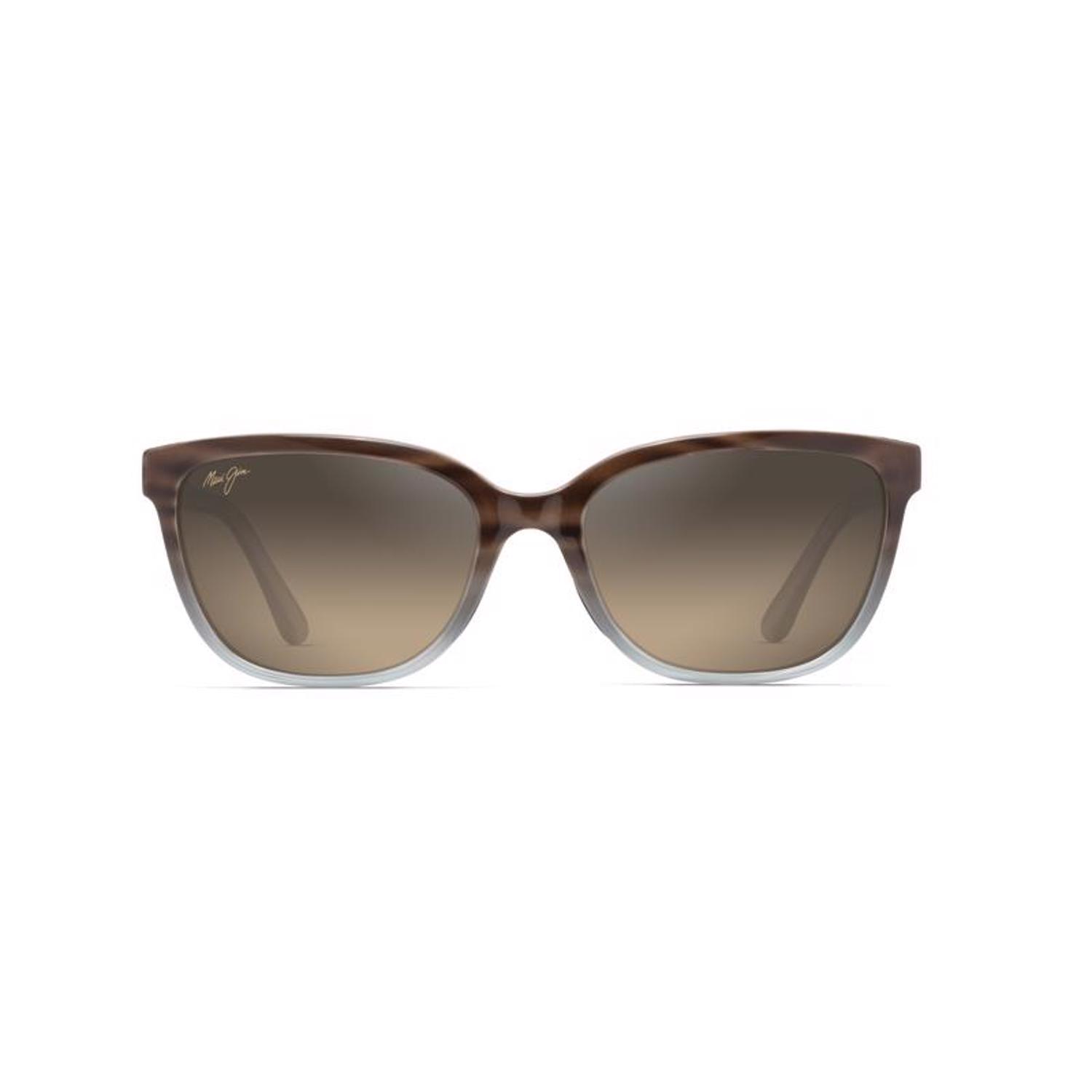 Maui Jim Honi Sunglasses Women's Sandstone with Blue Frame HCL Bronze Lens Polarized
