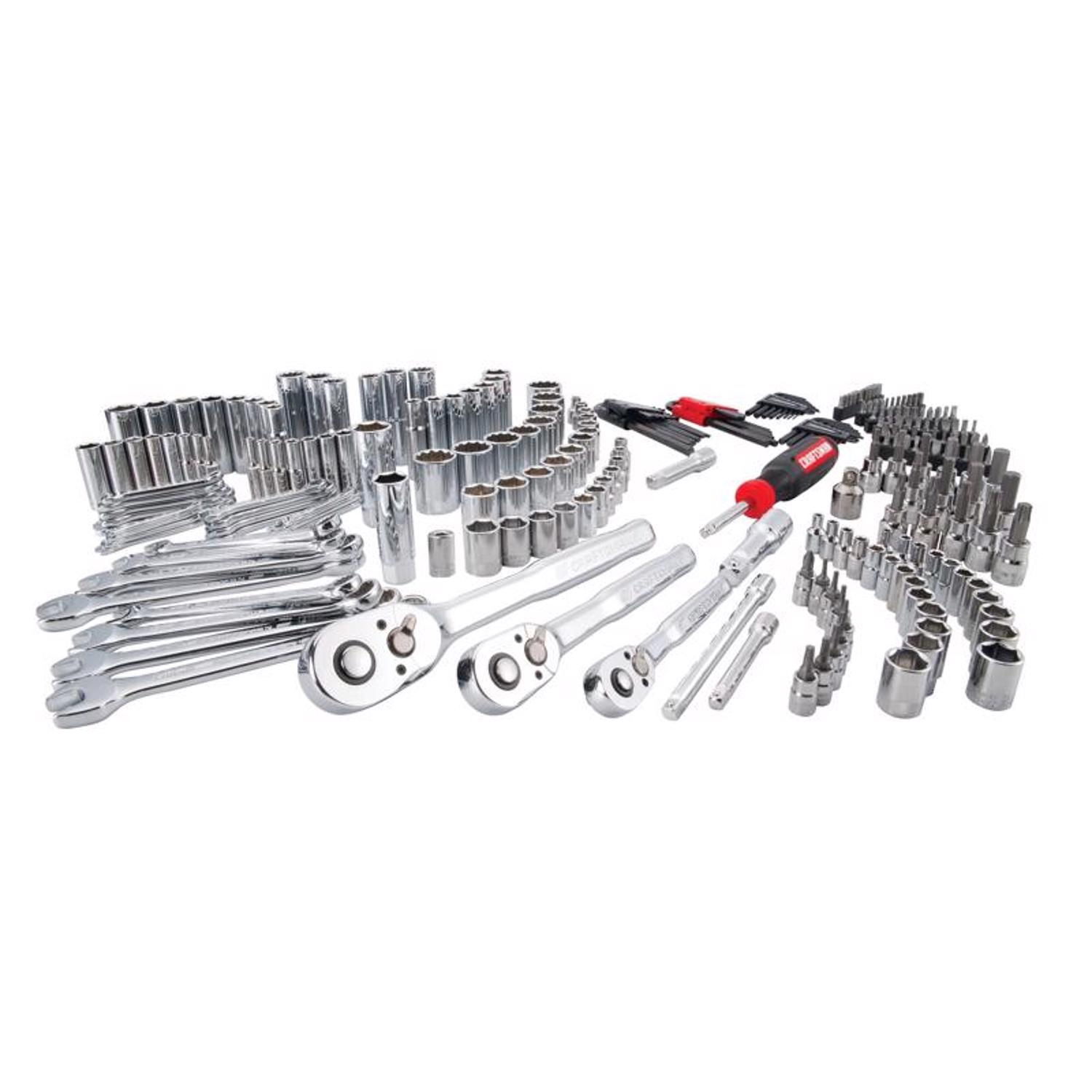 Craftsman Versastack 1/4, 3/8 And 1/2in. Drive Metric And SAE Mechanic's Tool Set 262 Piece