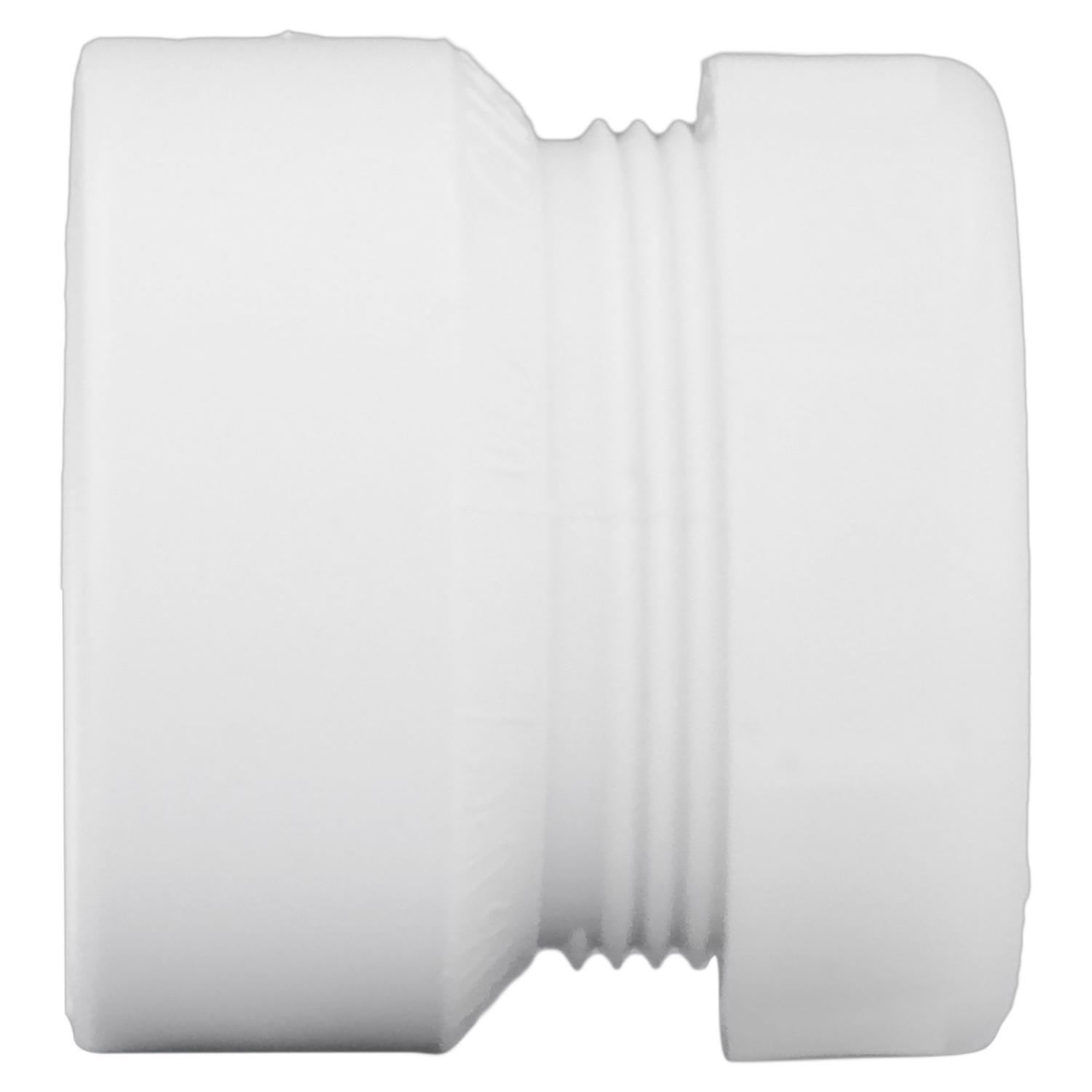 Charlotte Pipe Schedule 40 1-1/2 in. Hub X 1-1/2 in. D Slip PVC Pipe Adapter 1 pk