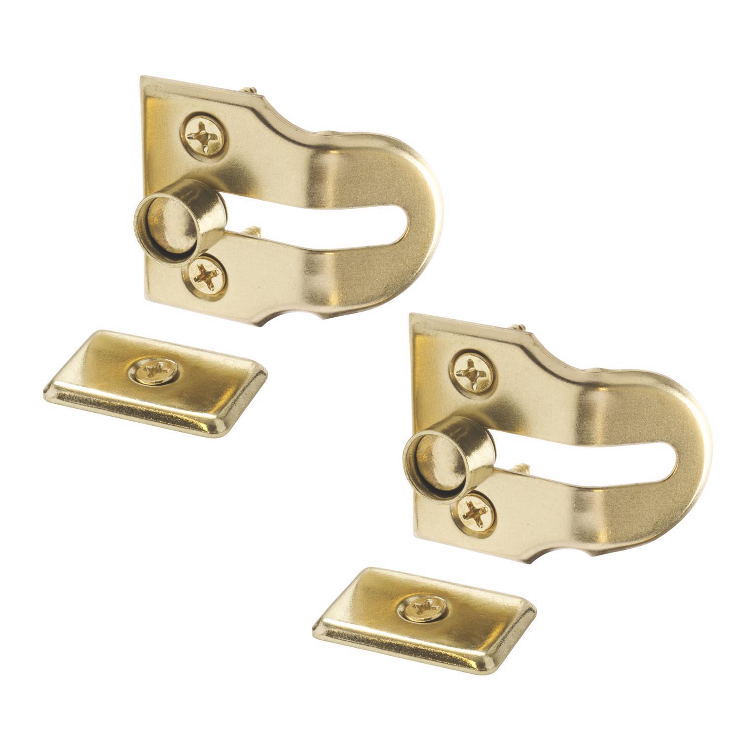 Ace Metallic Brass Window Lock 2 pk