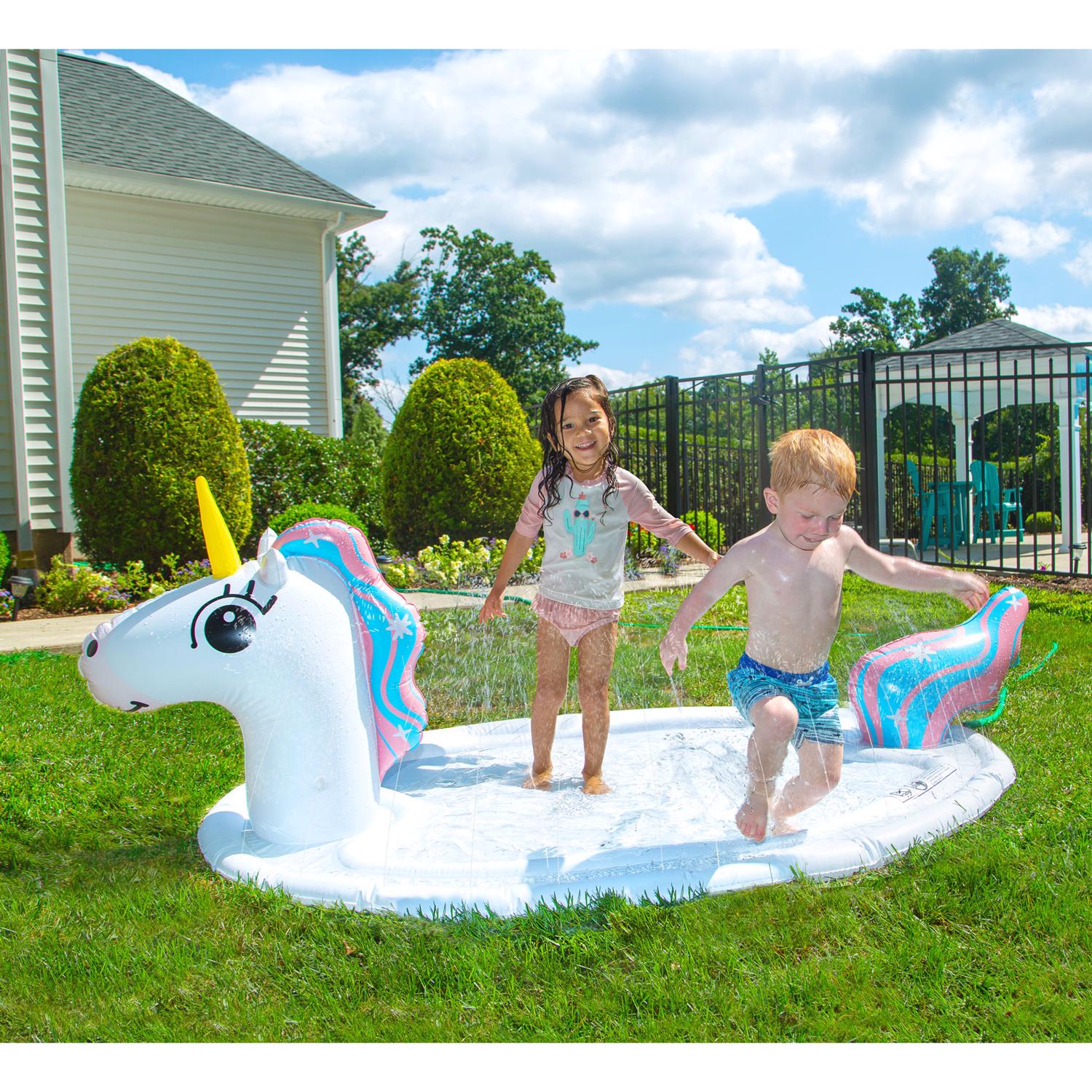 Good Banana White PVC Inflatable Unicorn Sprinkler