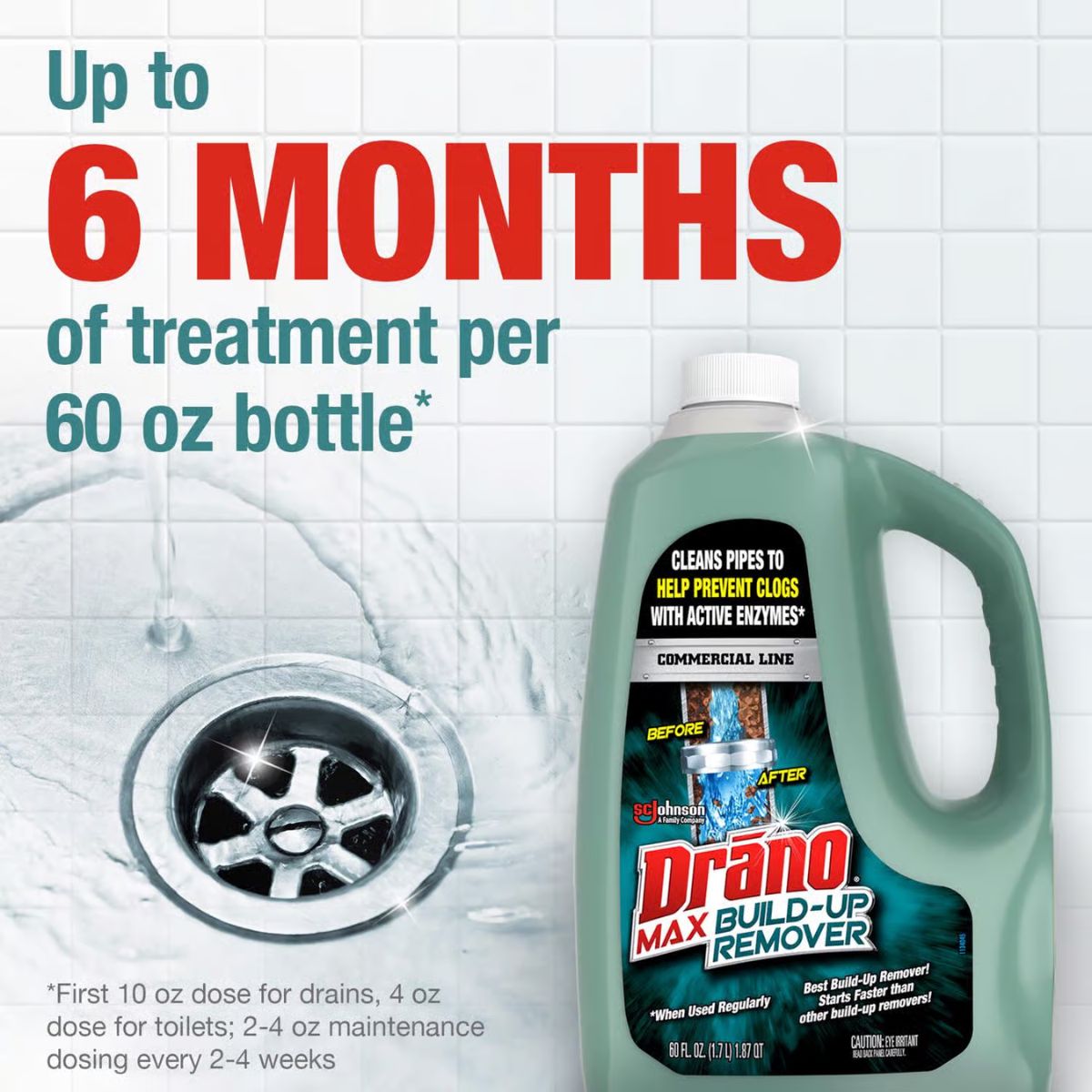 Drano Liquid Build-Up Remover 60 oz.