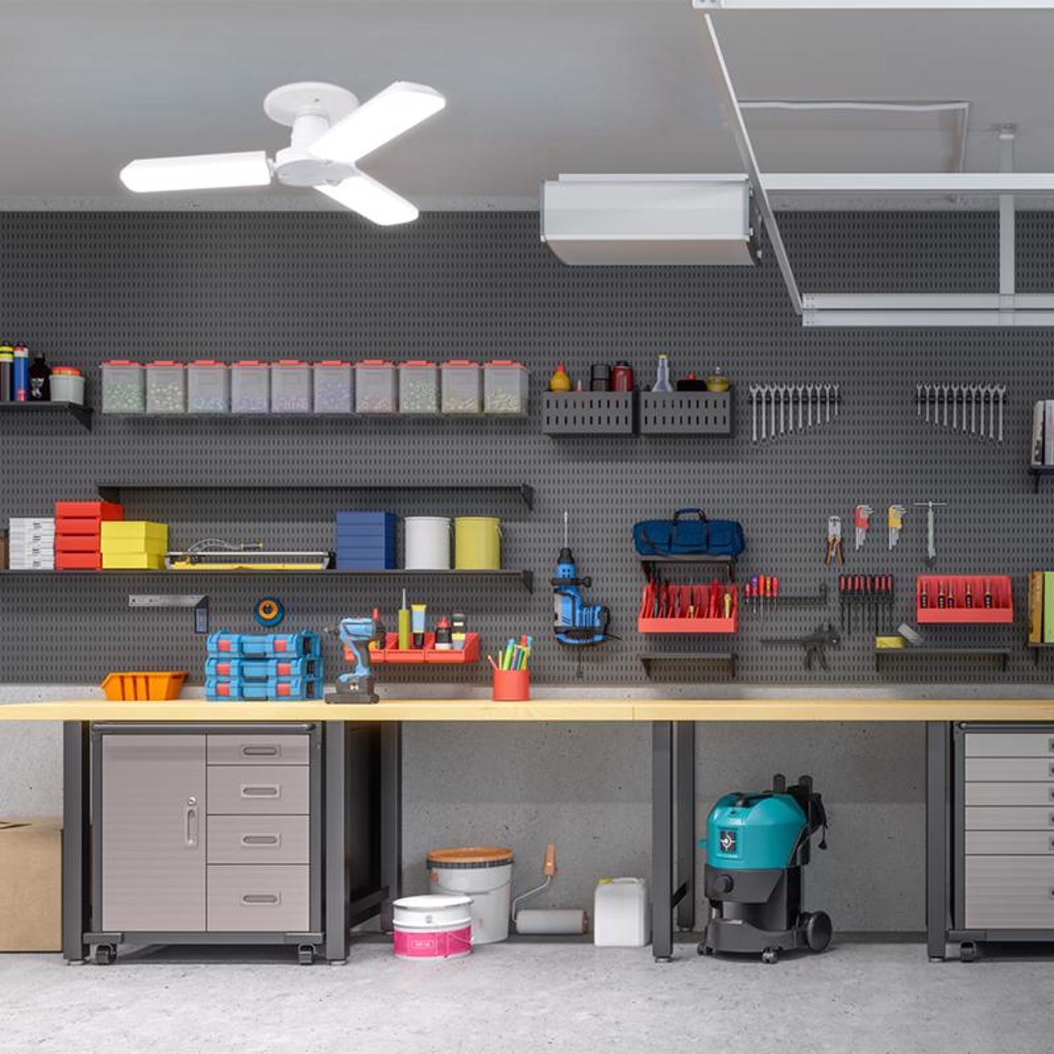 Feit Wide Surface E26 (Medium) LED Garage Bulb Bright White 300 Watt Equivalence 1 pk