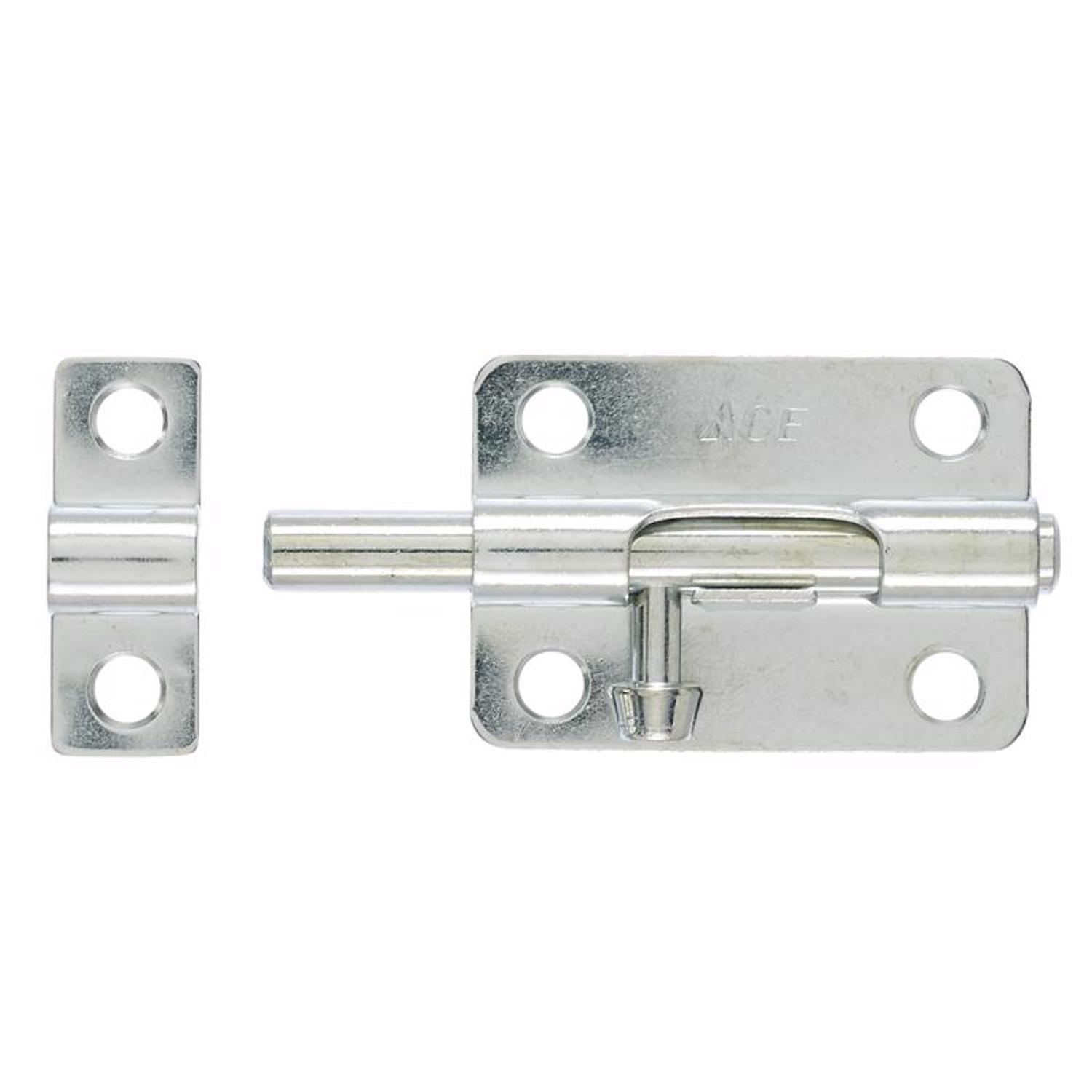Ace 3 in. L Zinc-Plated Steel Barrel Bolt 1 pk