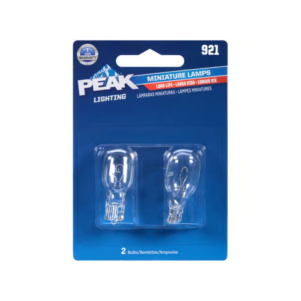 Peak Incandescent Indicator Miniature Automotive Bulb 921