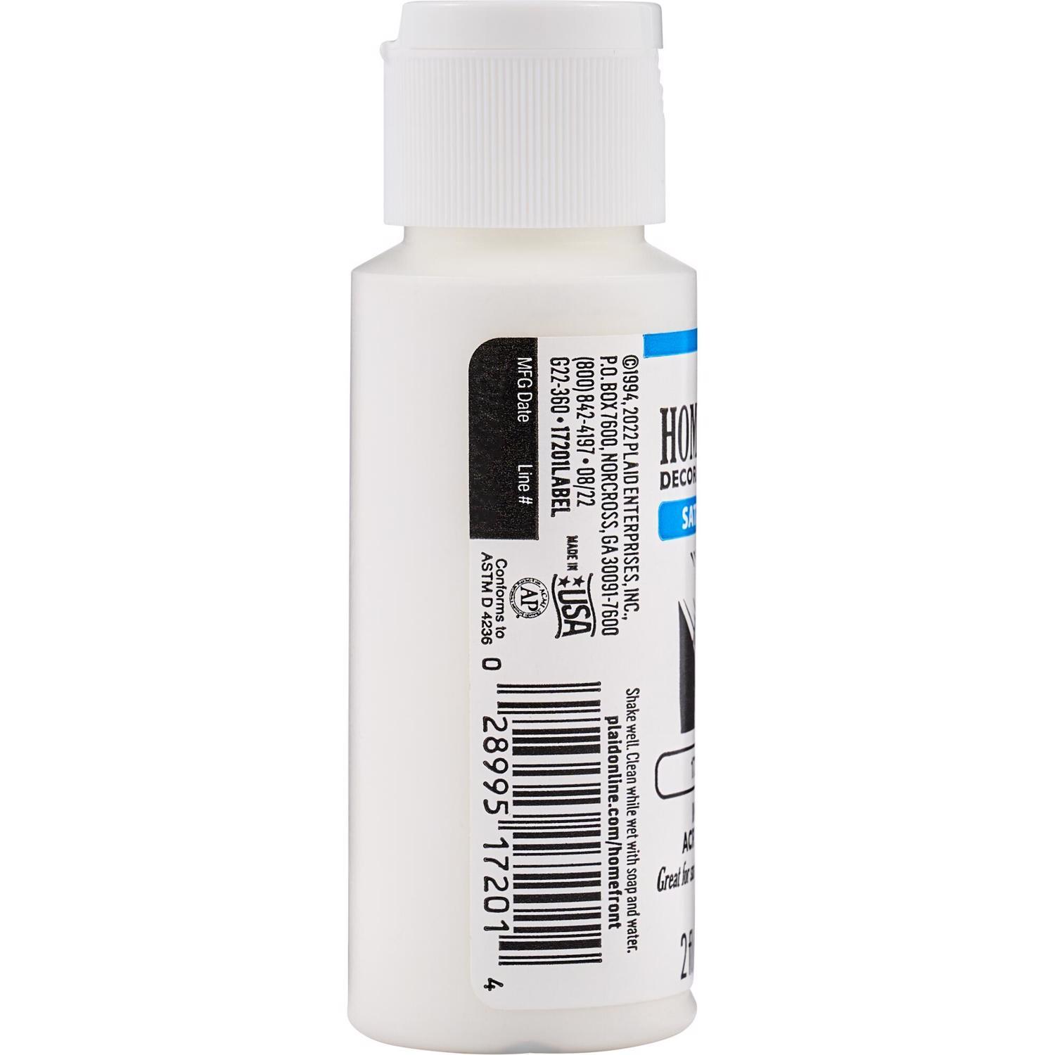 Homefront Satin White Hobby Paint 2 oz